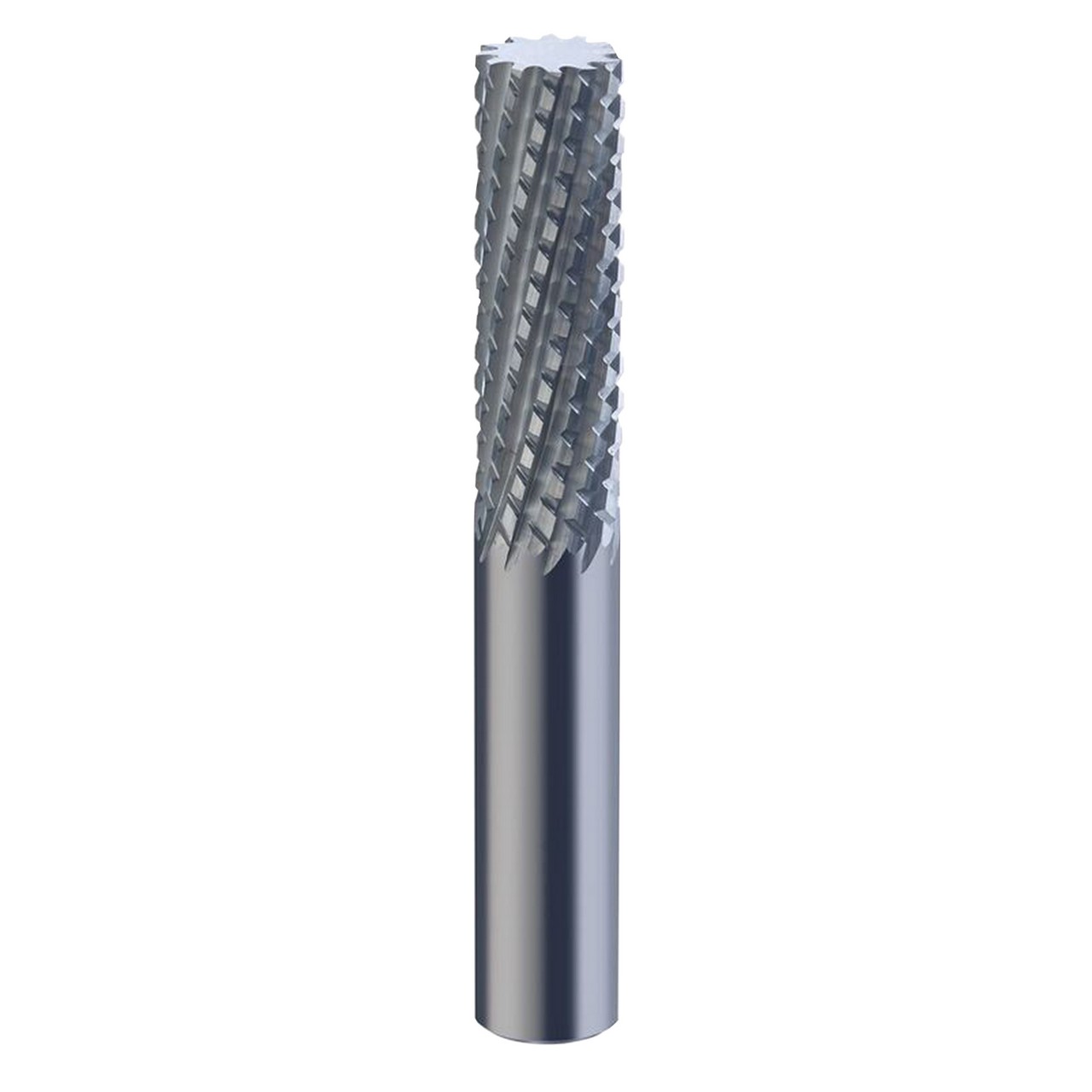 SGS 82970 | 10.0mm Diameter x 10.0mm Shank x 28.0mm LOC x 63.0mm OAL 12 Flute Uncoated Diamond Pattern Router Bit