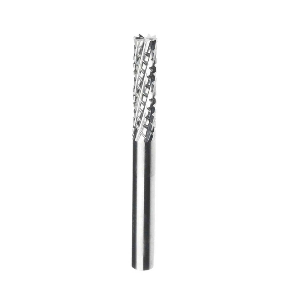 SGS 83026 | 6.0mm Diameter x 6.0mm Shank x 25.0mm LOC x 63.0mm OAL 8 Flute Crystalline Diamond Coated Diamond Pattern Router Bit