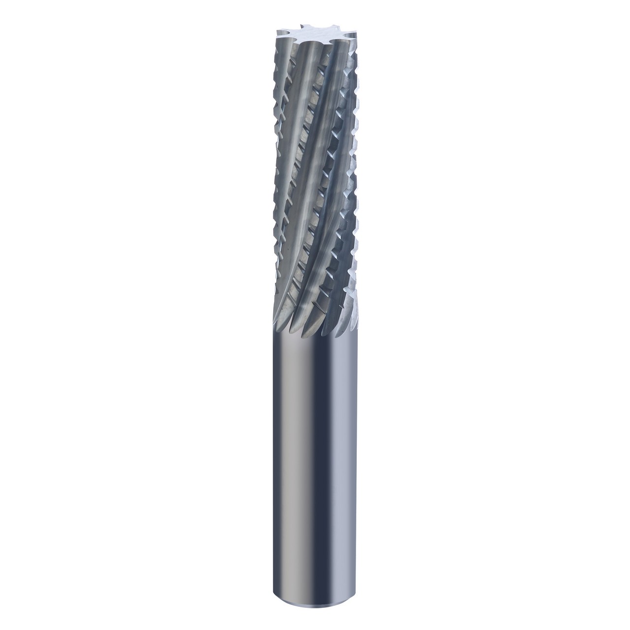SGS 72962 | 3/8" Diameter x 3/8" Shank x 1-1/8" LOC x 2-1/2" OAL 8 Flute Uncoated Diamond Pattern Router Bit