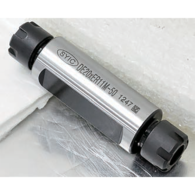 Techniks 05167 | DE22 Taper x 22.00mm Shank x 100.00mm Length x 133.20mm OAL ER11 Double Ended ER Collet Chuck