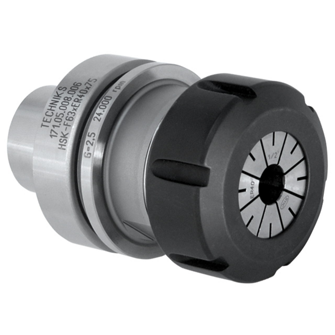 Techniks 170.05.008.004-100 | HSK50F Taper x 50.00mm Shank x 100.00mm Length ER32 Collet Chuck
