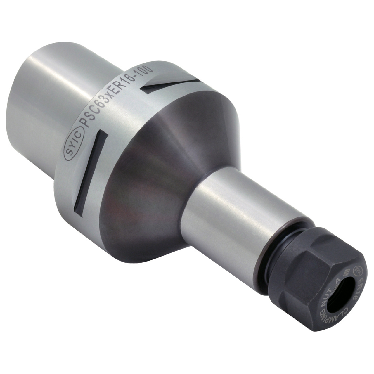 Techniks 143.122.11.600 | PSC6 Taper 2.480" Diamter x 0.750" Shank Size x 6.000" Projection Length x 190.40mm OAL ER11 Collet Chuck