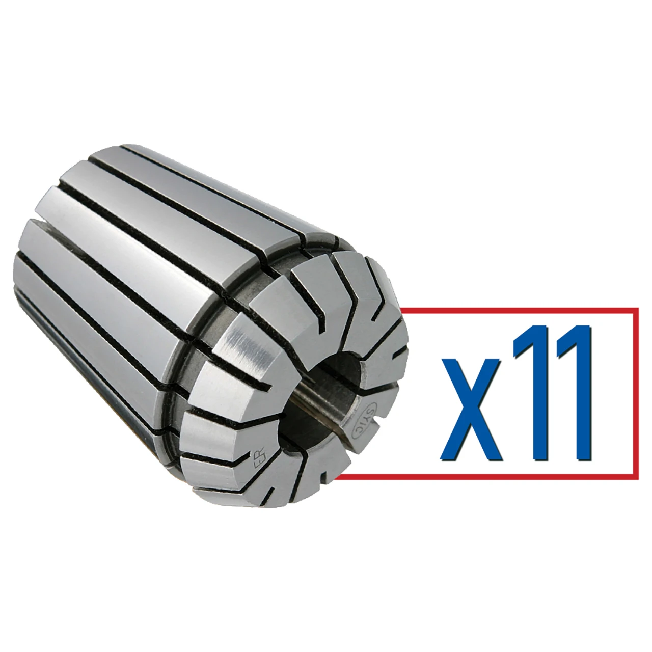 Techniks 04209-11(SET) | 1/16" - 3/8" Capacity x 1/32" Increment ER16 Bearing steel Collet Set - 11pcs
