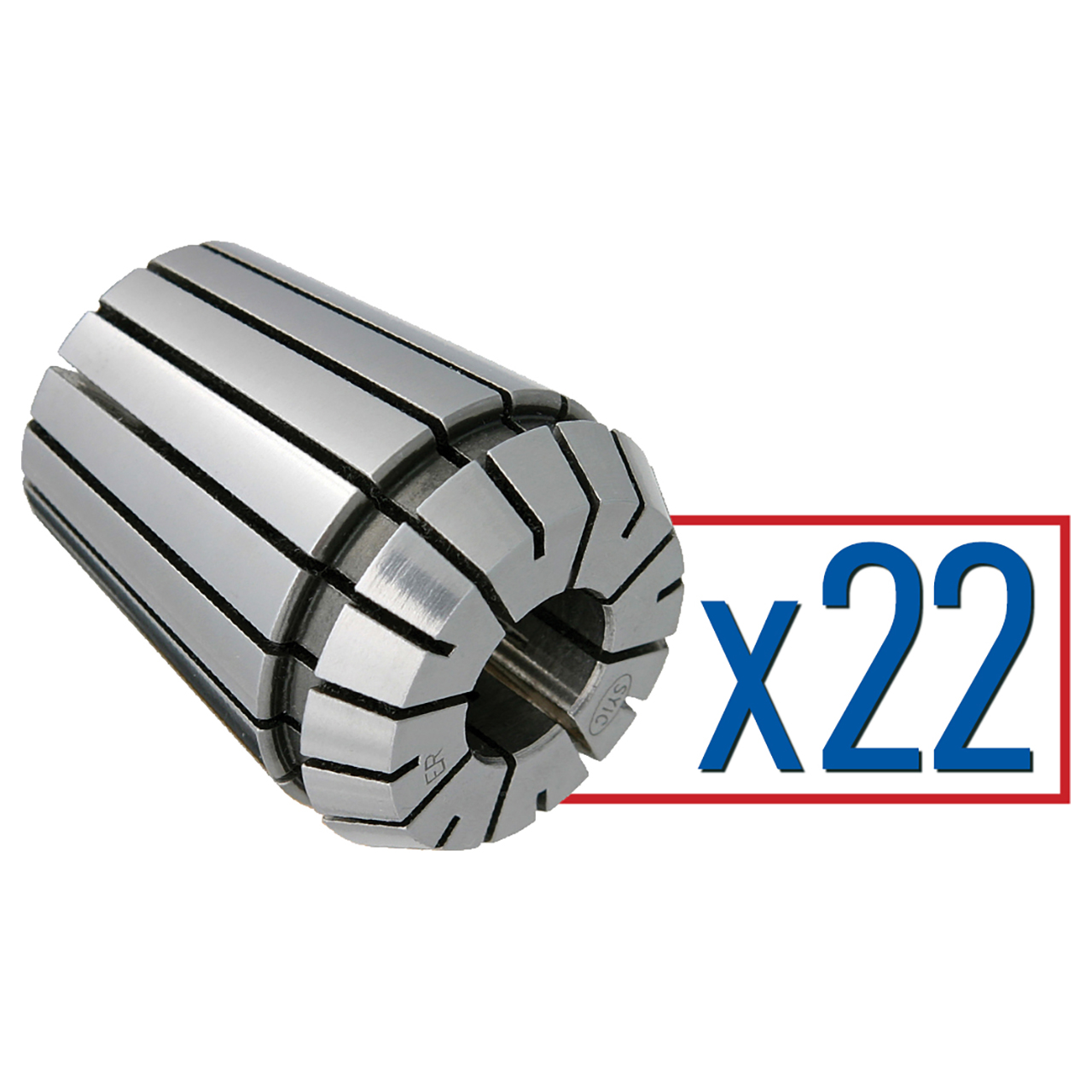 Techniks 04212-22(SET) | 3/32" - 3/4" Capacity x 1/32" Increment ER32 Bearing steel Collet Set - 22pcs