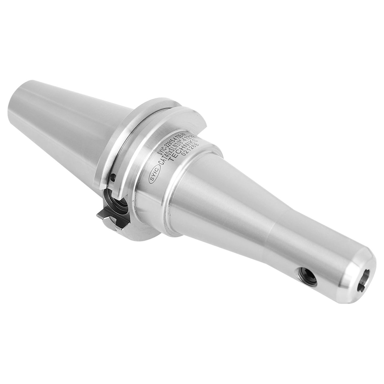 Techniks 22947-10BT | CAT50 Taper x 1.250" Size x 2.750" Diameter x 10" Projection Length x 14" OAL Steel End Mill Holder