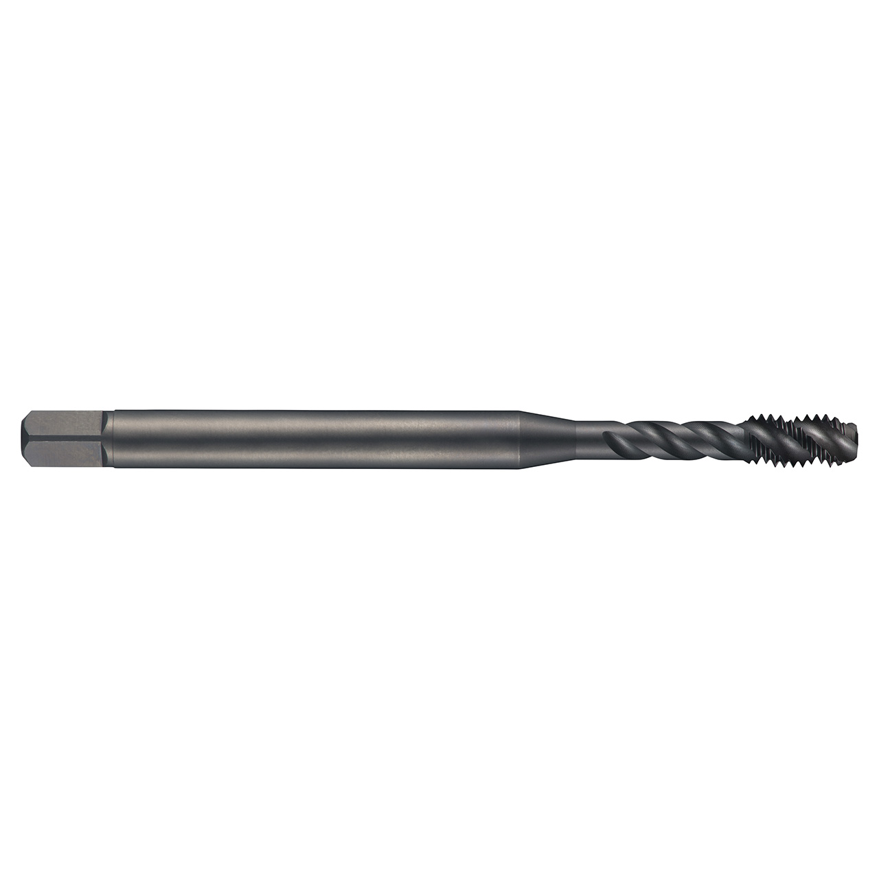 Dormer 5973526 | M36x4.00mm Thread Size x 28.00mm Shank x 40.00mm Length x 200.00mm OAL x 45 Degree Helix Angle M 6H 4 Flute Steam Tempered Coated HSS-E-PM EX016H Spiral Flute Tap