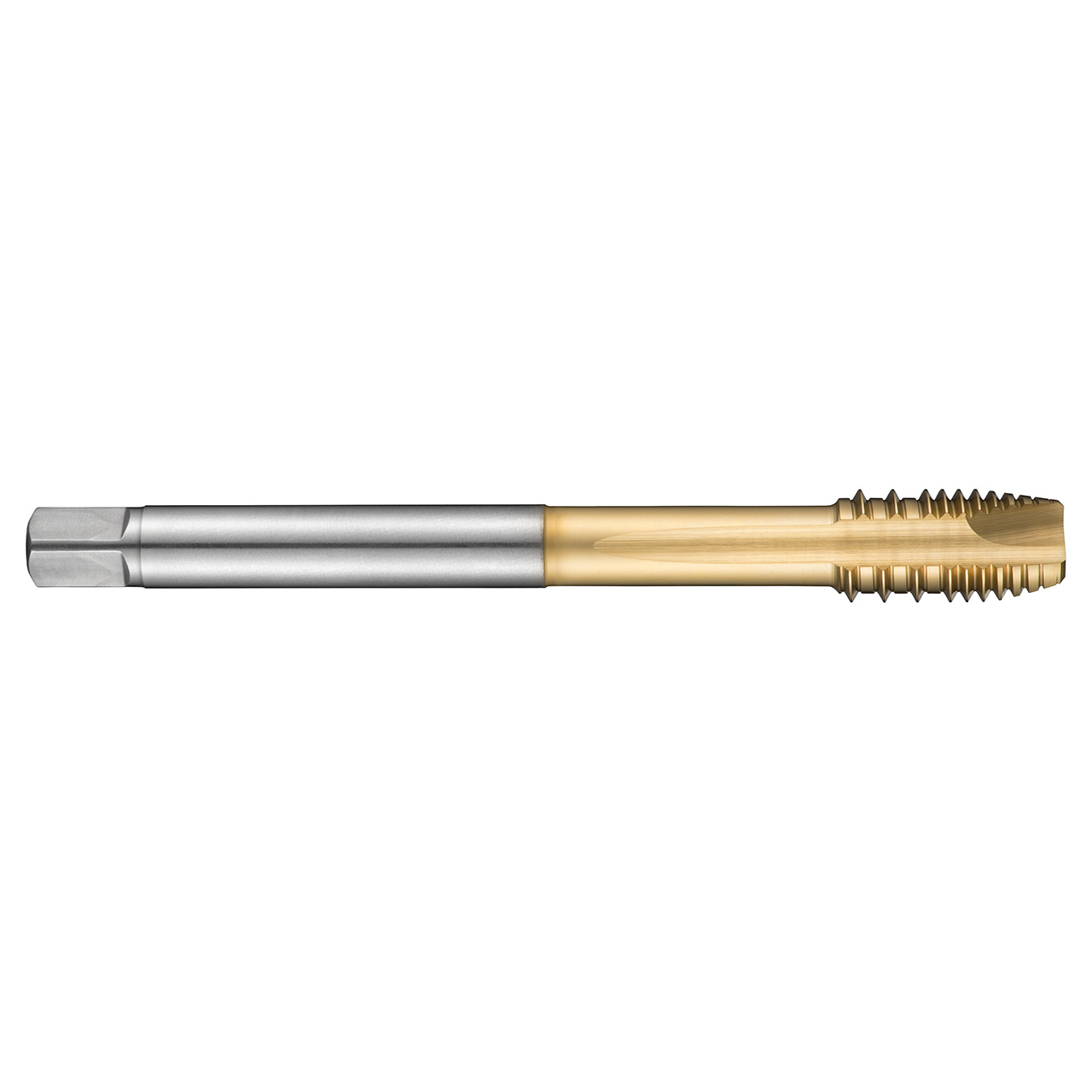 Dormer 5976648 | M12x1.75mm Thread Size x 9.00mm Shank x 23.00mm Length x 110.00mm OAL M 6H 3 Flute TiN Coated HSS-E-PM E423 Spiral Point Tap