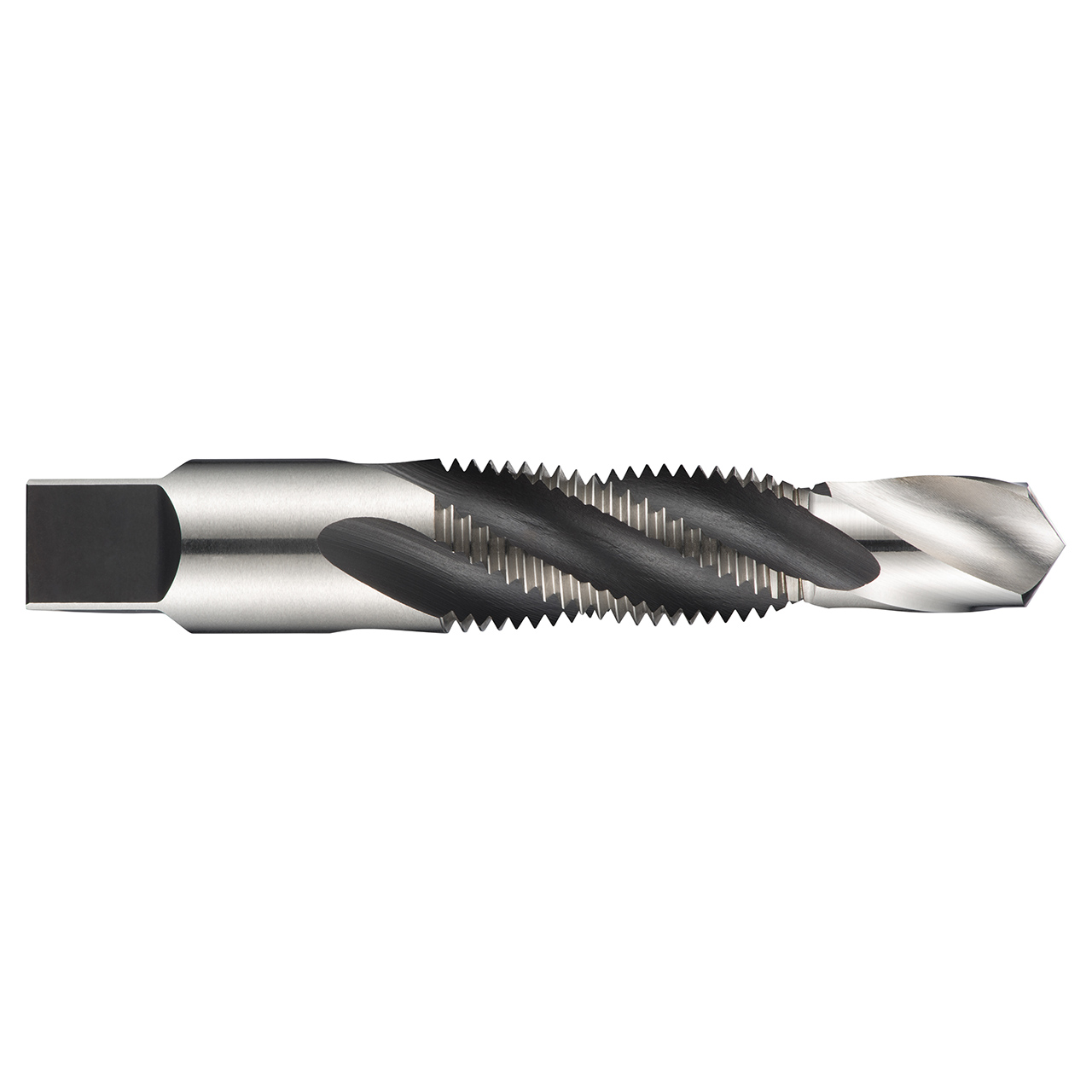 Dormer E6531 | 1.125" Diameter x 5.375" OAL 2 Flute Bright Coated Combination Drill & Tap