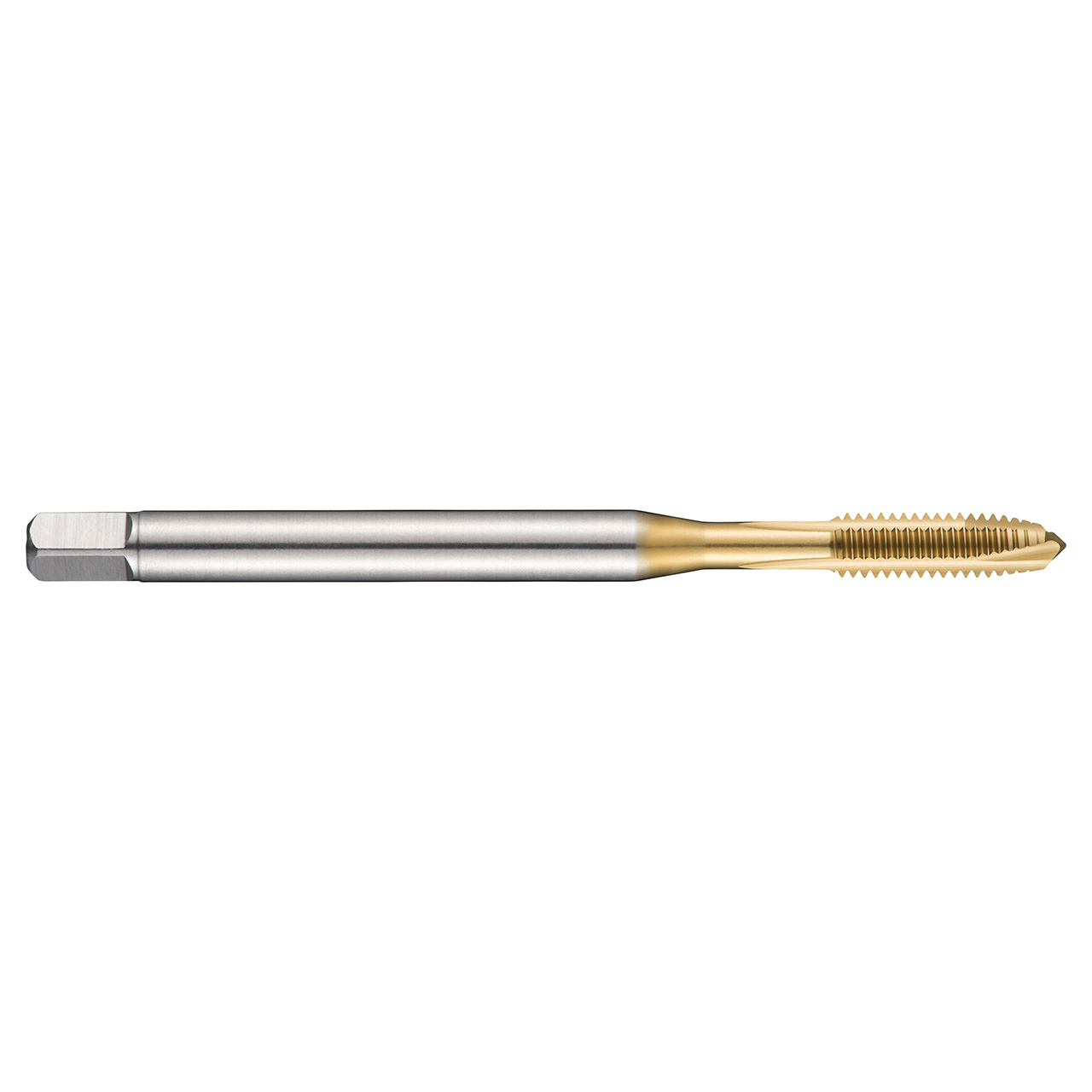 Dormer 6196712 | M18x2.50mm Thread Size x 14.00mm Shank x 30.00mm Length x 125.00mm OAL M 6H 4 Flute TiN Coated HSS-E-PM EP00TIN Spiral Point Tap