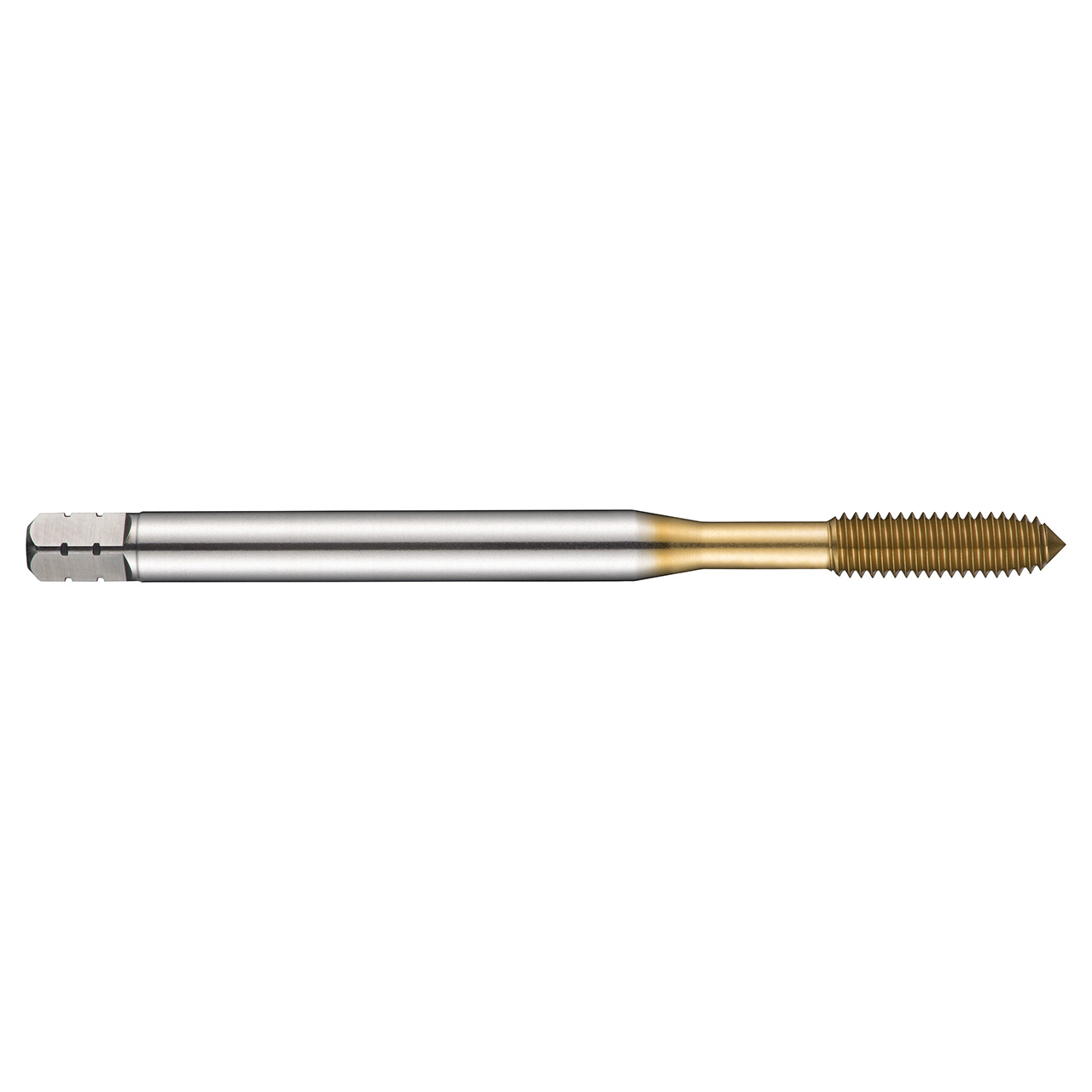 Dormer 6305760 | M6x1.00mm Thread Size x 6.00mm Shank x 15.00mm Length x 80.00mm OAL M 6GX 5 Flute TiN Coated HSS-E E295 Thread Forming Tap