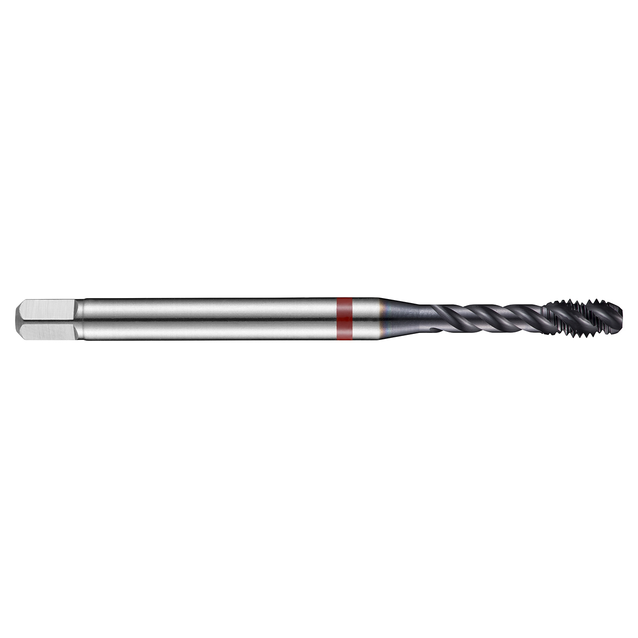 Dormer 6554513 | M6x1.00mm Thread Size x 6.00mm Shank x 10.00mm Length x 80.00mm OAL x 45 Degree Helix Angle M 6HX 3 Flute TiAlN/Top Coated HSS-E-PM E261 Spiral Flute Tap