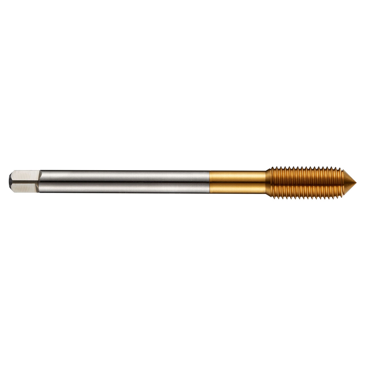 Dormer E288M10X1.25 | 0.2756" Diameter x 3.937" OAL 5 Flute TiN Coated Thread Forming Tap