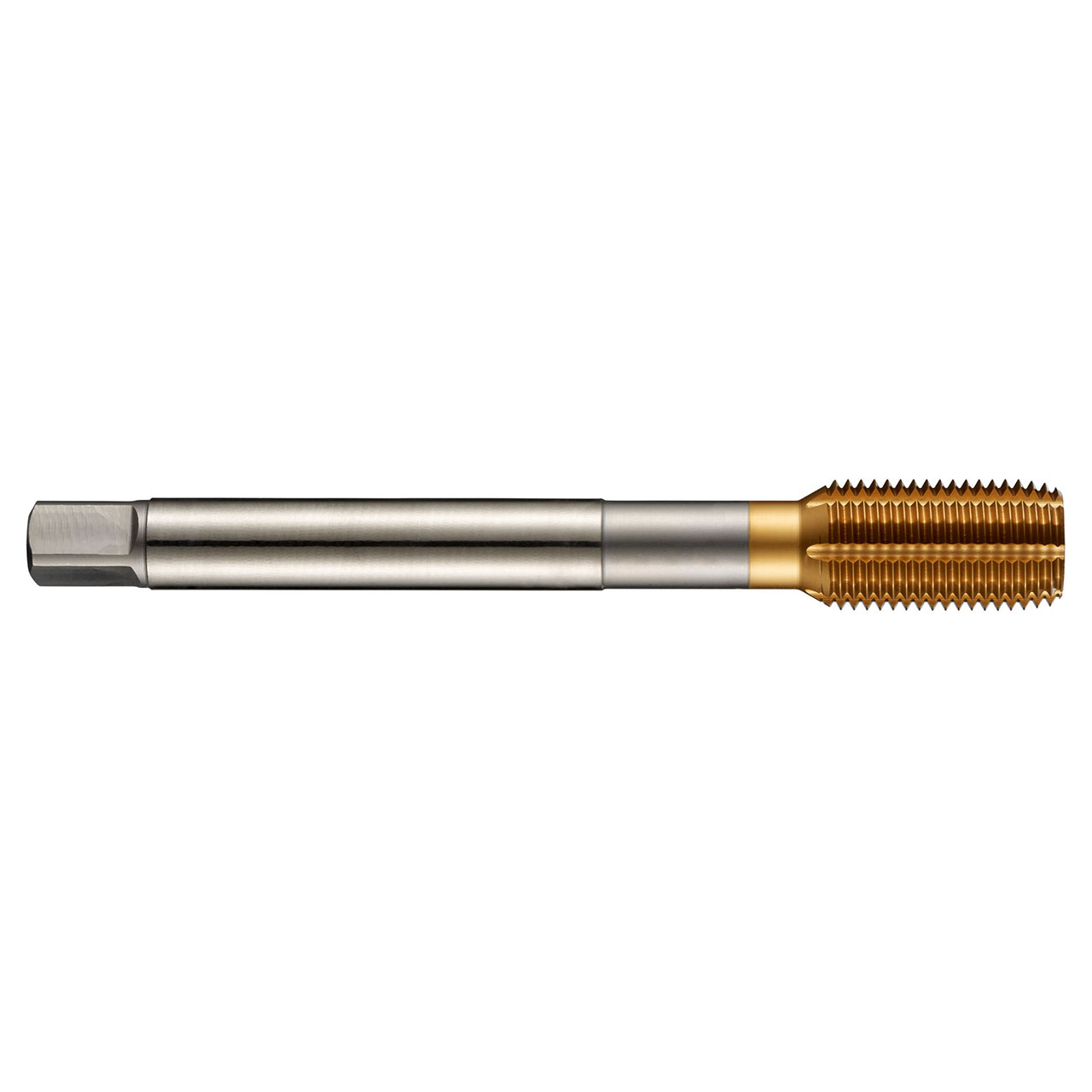 Dormer 7174122 | UNF 1/2"-20 Thread Size x 9.00mm Shank x 21.00mm Length x 100.00mm OAL 2BX 5 Flute TiN Coated HSS-E E286 Thread Forming Tap