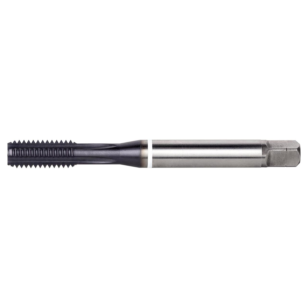 Dormer 7350265 | M6x1.00mm Thread Size x 6.48mm Shank x 15.00mm Length x 80.00mm OAL M 6HX 4 Flute TiAlN/Top Coated HSS-E-PM E631 Straight Flute Tap
