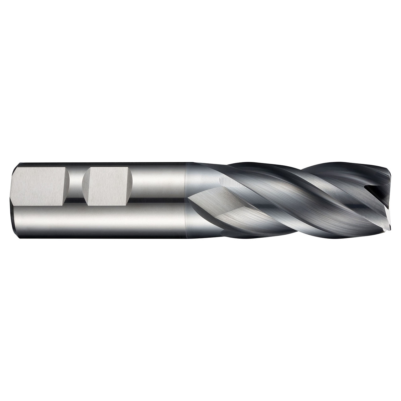 Dormer 5983618 | 25.00mm Diameter x 25.00mm Shank x 45.00mm Maximum Depth of Cut x 121.00mm OAL x 34 Degree Helix Angle 4 Flute AlCrN Coated HMS814HB Square End Mill