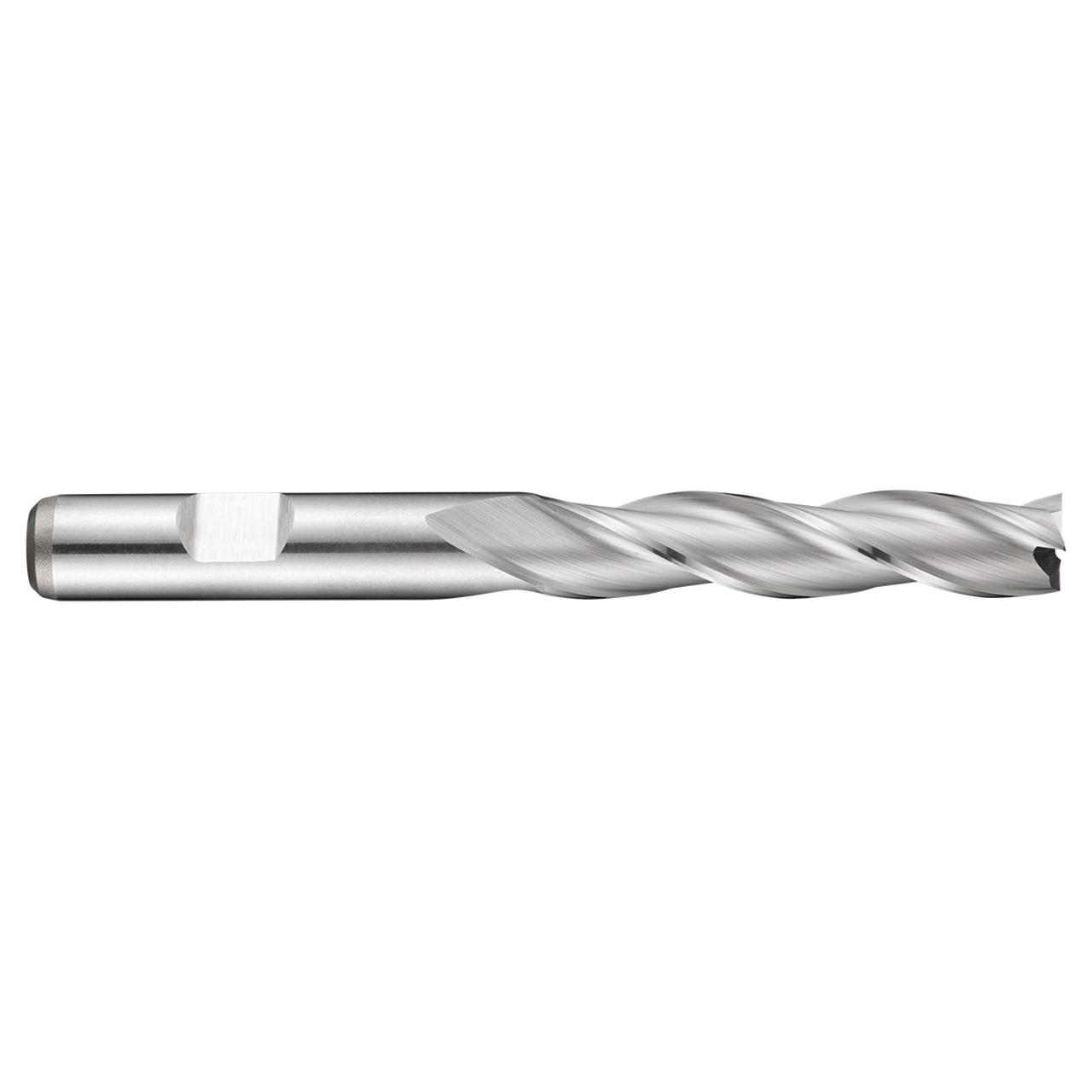 Dormer 5984024 | 13.00mm Diameter x 12.00mm Shank x 53.00mm Maximum Depth of Cut x 110.00mm OAL x 30 Degree Helix Angle 3 Flute Bright Coated HSS-EC346 Square End Mill