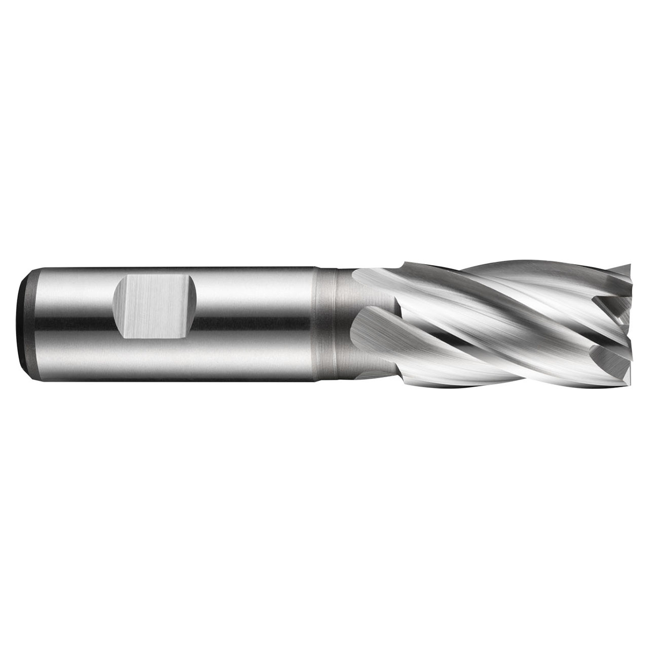 Dormer 5984315 | 21.00mm Diameter x 20.00mm Shank x 38.00mm Maximum Depth of Cut x 104.00mm OAL x 30 Degree Helix Angle 4 Flute Bright Coated HSS-E-PMC247 Square End Mill