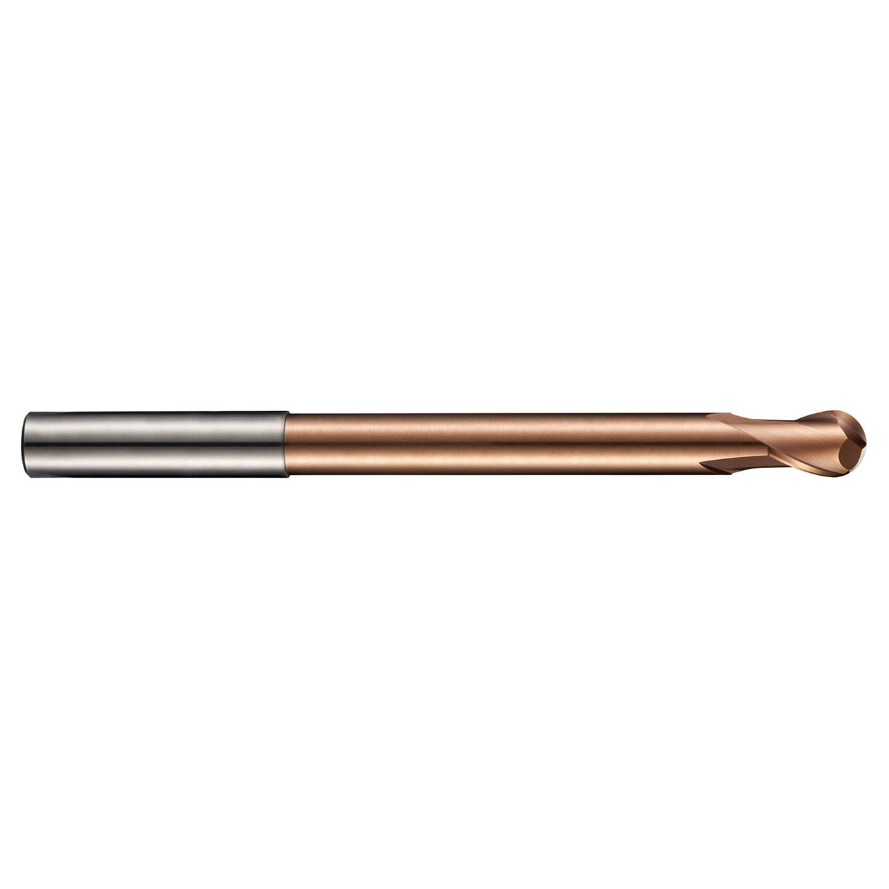 Dormer 6706545 | 5.00mm Diameter x 5.00mm Shank x 9.00mm Maximum Depth of Cut x 100.00mm OAL x 2.50mm Radius x 30 Degree Helix Angle 2 Flute TiSiN Coated HM S533 Ball End Mill