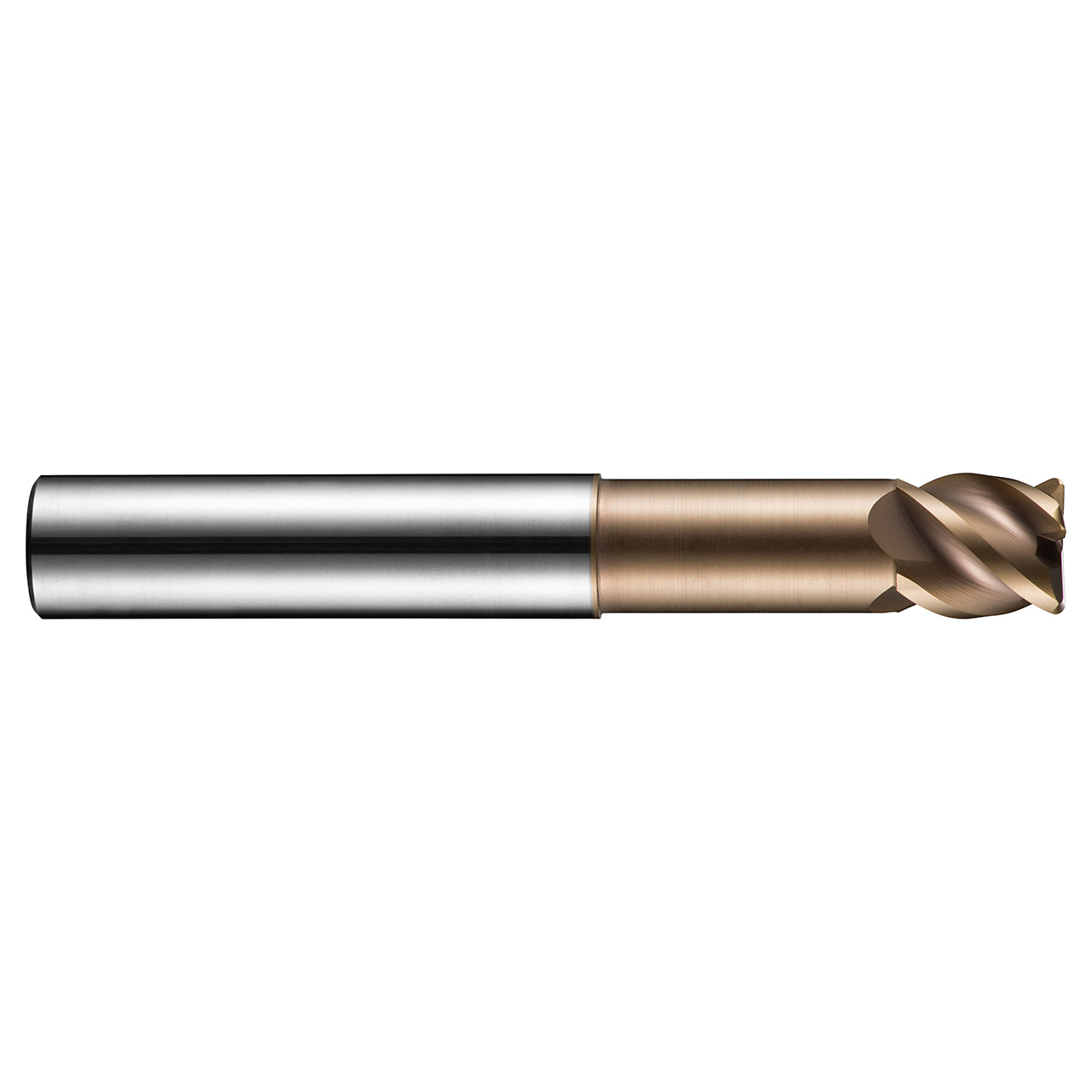 Dormer S52110.0XR1.0 | 0.3937" Diameter x 2.7559" OAL x 1mm Radius 4 Flute TiSiN Coated Corner Radius End Mill