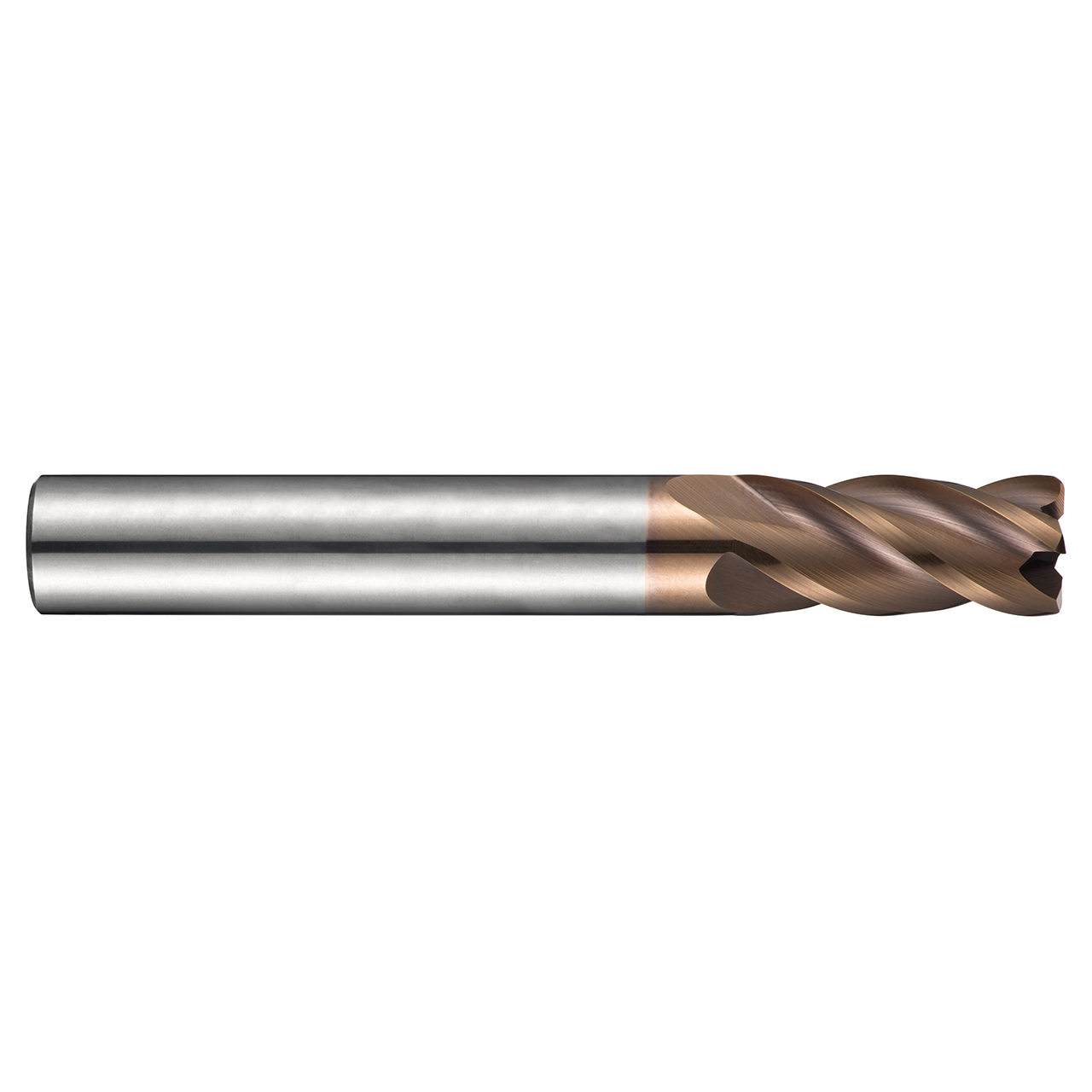 Dormer S7675.0XR0.3 | 0.1969" Diameter x 2.2441" OAL x 0.3mm Radius 4 Flute TiSiN Coated Corner Radius End Mill