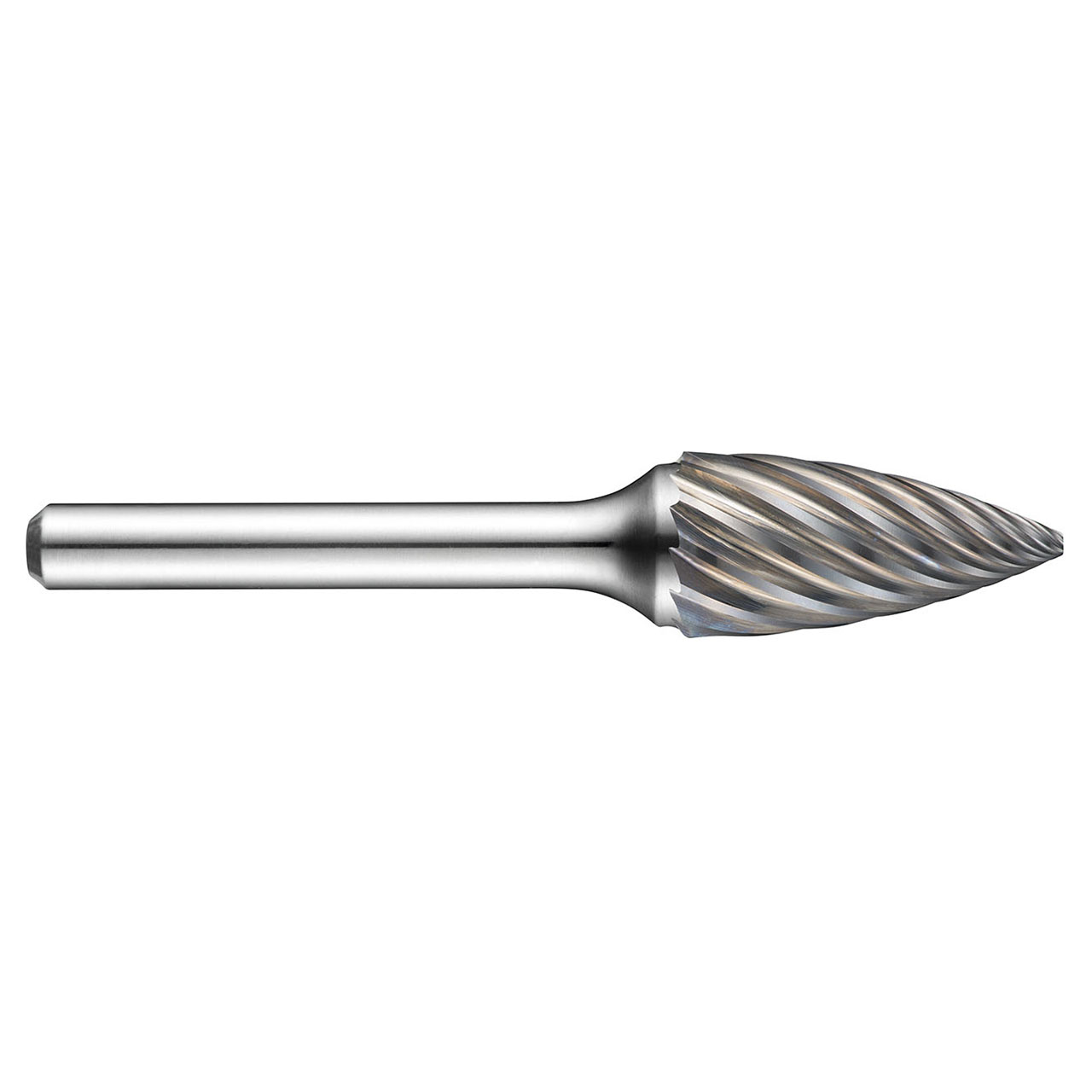 Dormer 7059531 | 9.60mm Diameter x 6.00mm Shank x 64.00mm OAL Bright Coated HM P613 Burr