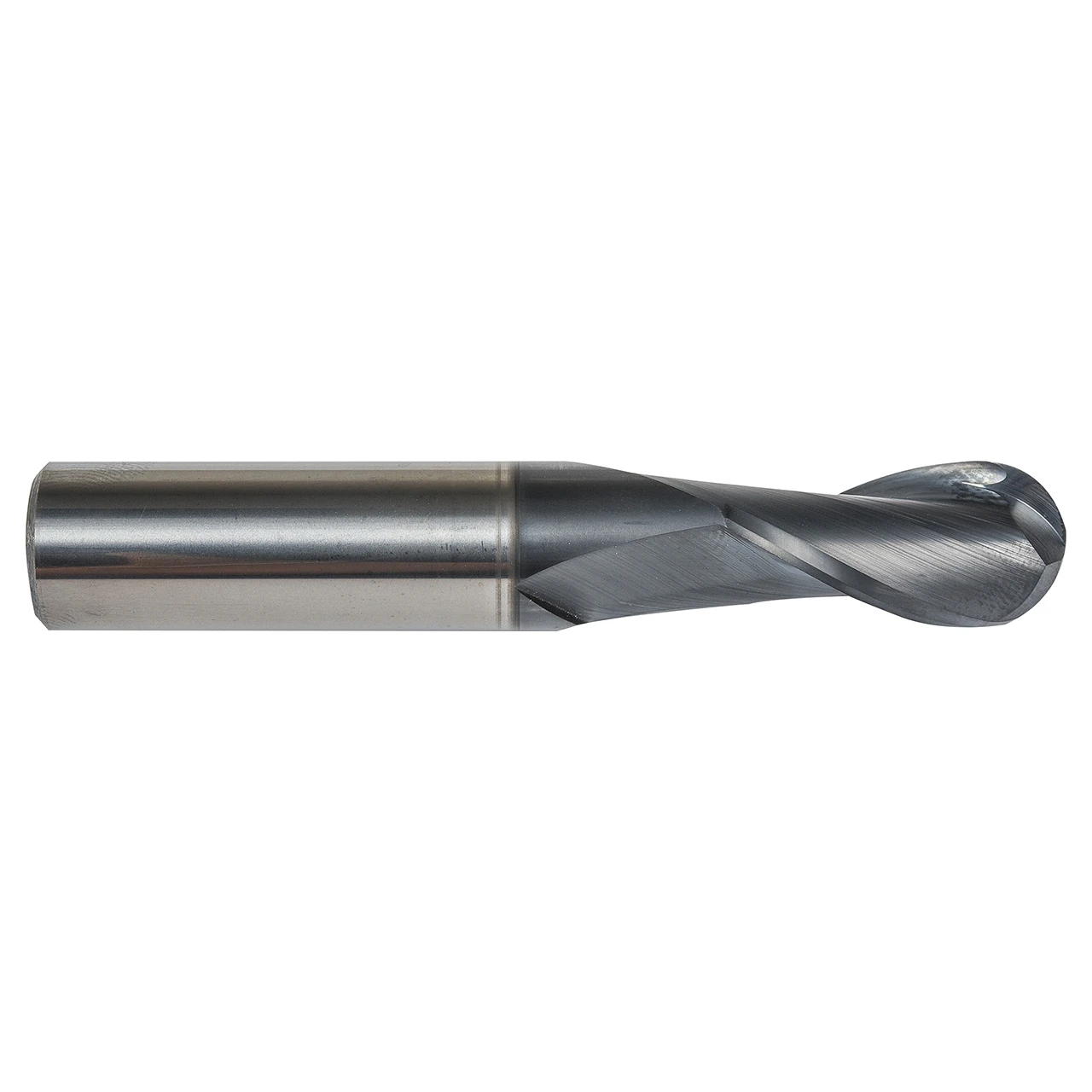 Dormer S2123/16 | 0.1875" Diameter x 2" OAL 2 Flute TiAlN Coated Ball End Mill