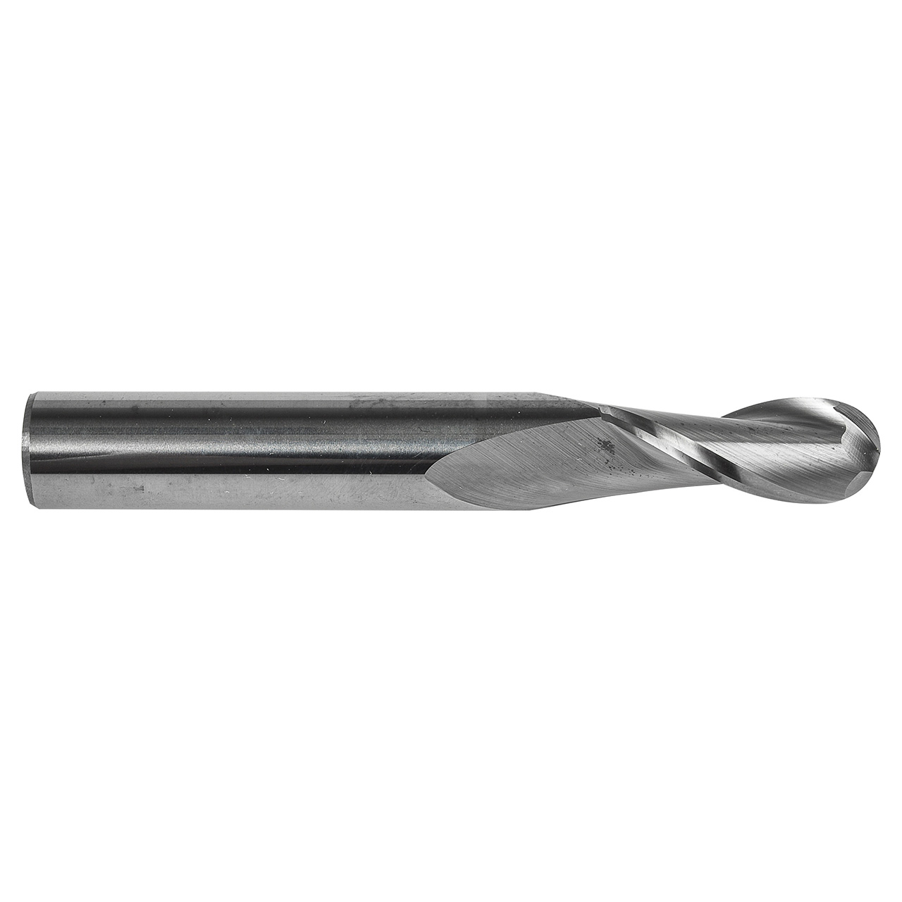 Dormer S1132.5 | 0.0984" Diameter x 1.4961" OAL 2 Flute Bright Coated Ball End Mill