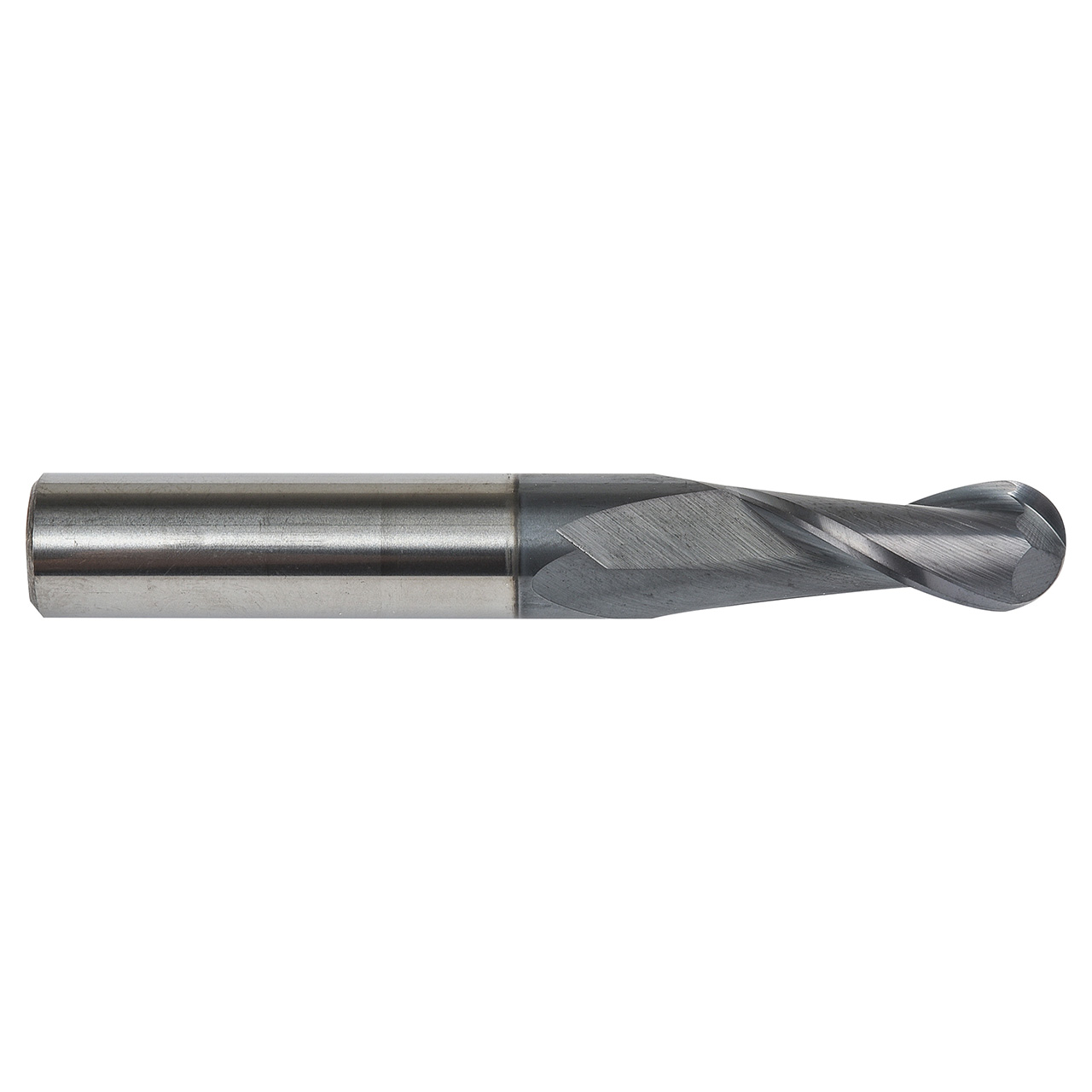 Dormer 7648623 | 4.00mm Diameter x 4.00mm Shank x 14.00mm Maximum Depth of Cut x 50.00mm OAL x 30 Degree Helix Angle 2 Flute TiAlN Coated HMS213 Ball End Mill
