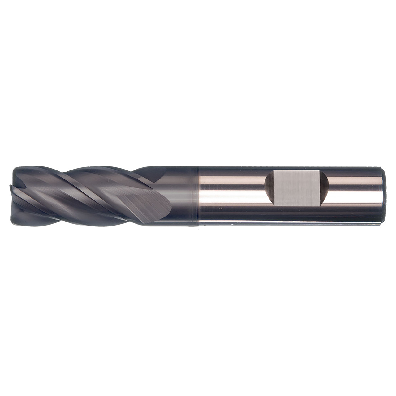 Dormer 7648707 | 11.11mm Diameter x 11.11mm Shank x 63.50mm OAL x 0.020" Radius 4 Flute AlTiN Coated HM S223HB Corner Radius End Mill