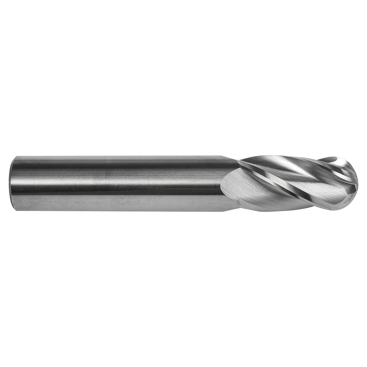 Dormer S1381/2 | 0.5" Diameter x 3" OAL 4 Flute Bright Coated Ball End Mill