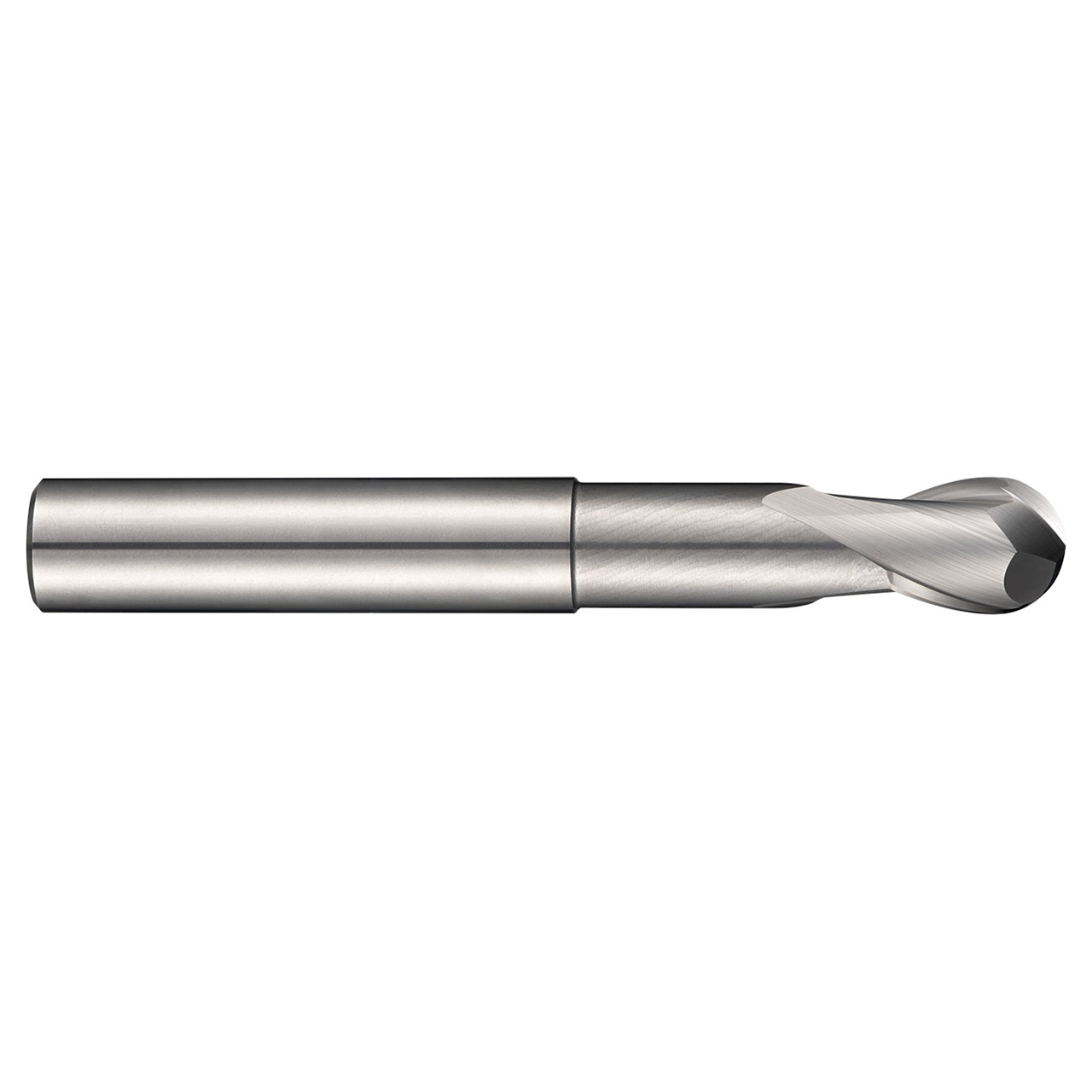 Dormer 8030277 | 1.50mm Diameter x 4.00mm Shank x 1.20mm Maximum Depth of Cut x 50.00mm OAL x 0.75mm Radius x 30 Degree Helix Angle 2 Flute Bright Coated HM S629 Ball End Mill