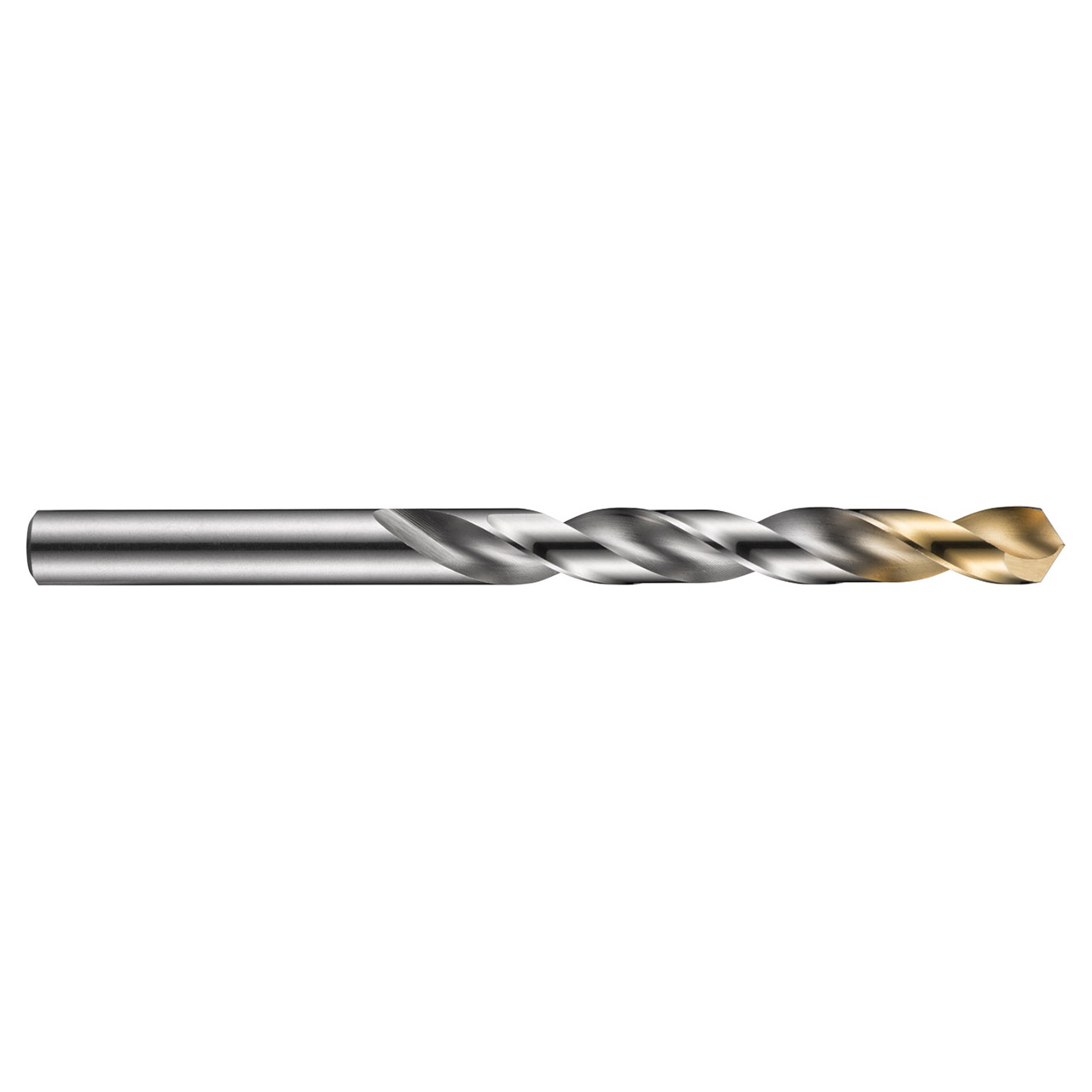 Dormer 5967360 | 13.70mm Drill Size x 13.70mm Shank x 108.00mm Flute Length x 160.00mm OAL x 118 Degree Point Angle Bright/TiN Coated HSS A002 Jobber Length Drill Bit