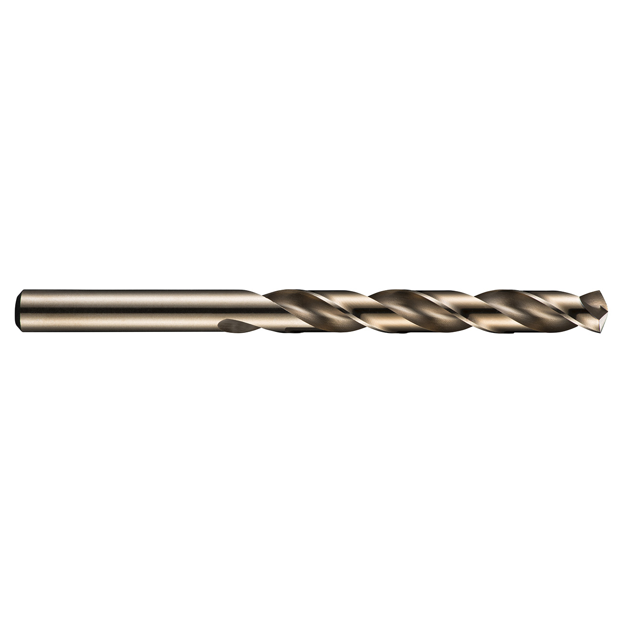Dormer 5971282 | 8.00mm Drill Size x 8.00mm Shank x 75.00mm Flute Length x 117.00mm OAL x 135 Degree Point Angle Bronze Coated HSS-E Jobber Length Drill Bit