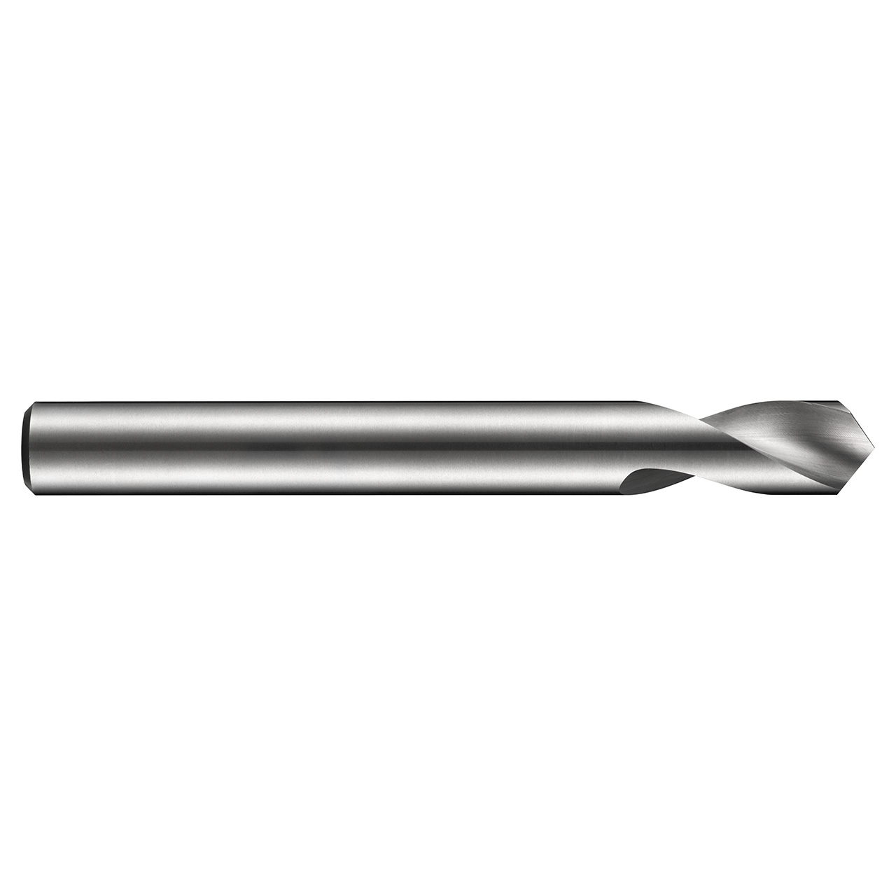Dormer 5979755 | 8.00mm Drill Size x 8.00mm Shank x 22.00mm Flute Length x 79.00mm OAL x 120 Degree Point Angle Bright Coated HM R122 Spotting Drill