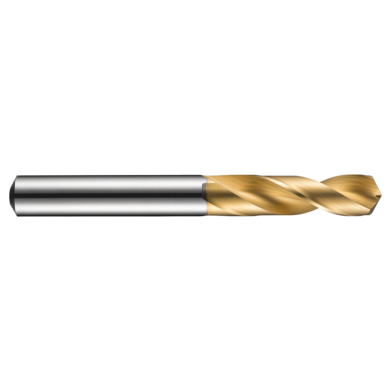 Dormer 5981208 | 4.20mm Drill Size x 4.20mm Shank x 22.00mm Flute Length x 55.00mm OAL x 130 Degree Point Angle TiN Coated HM R520 Stub Drill