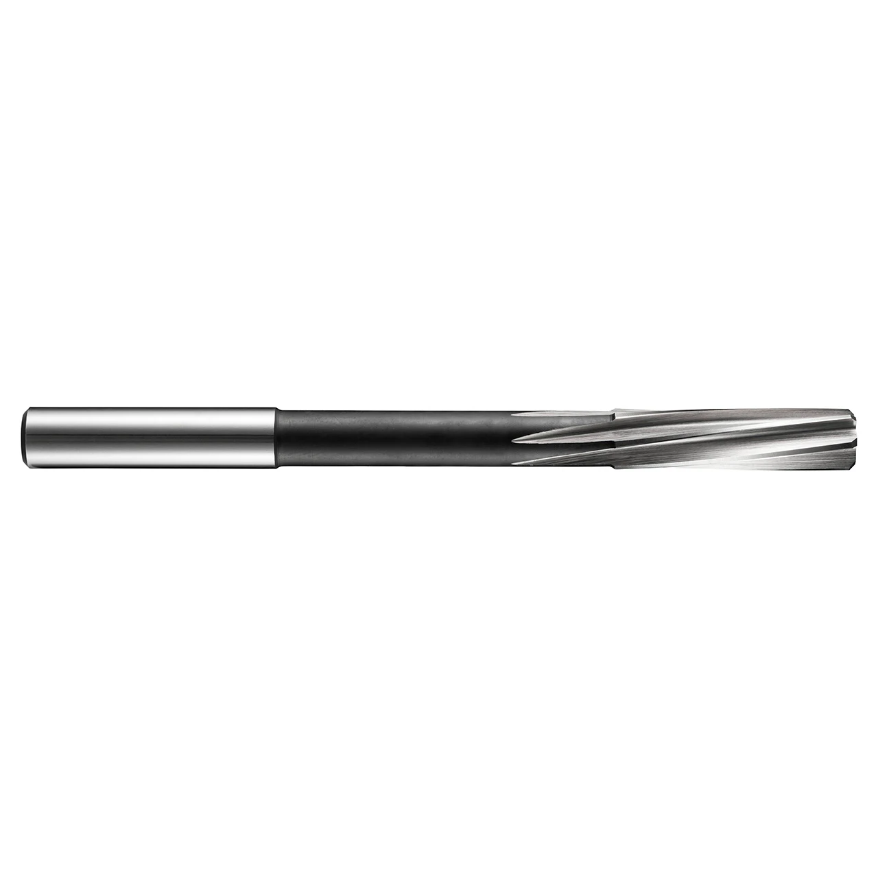 Dormer 5986988 | 8.30mm Diameter x 8.00mm Shank x 33.00mm Flute Length x 117.00mm OAL 6 Flute Bright Coated HSS-E B180 Chucking Reamer