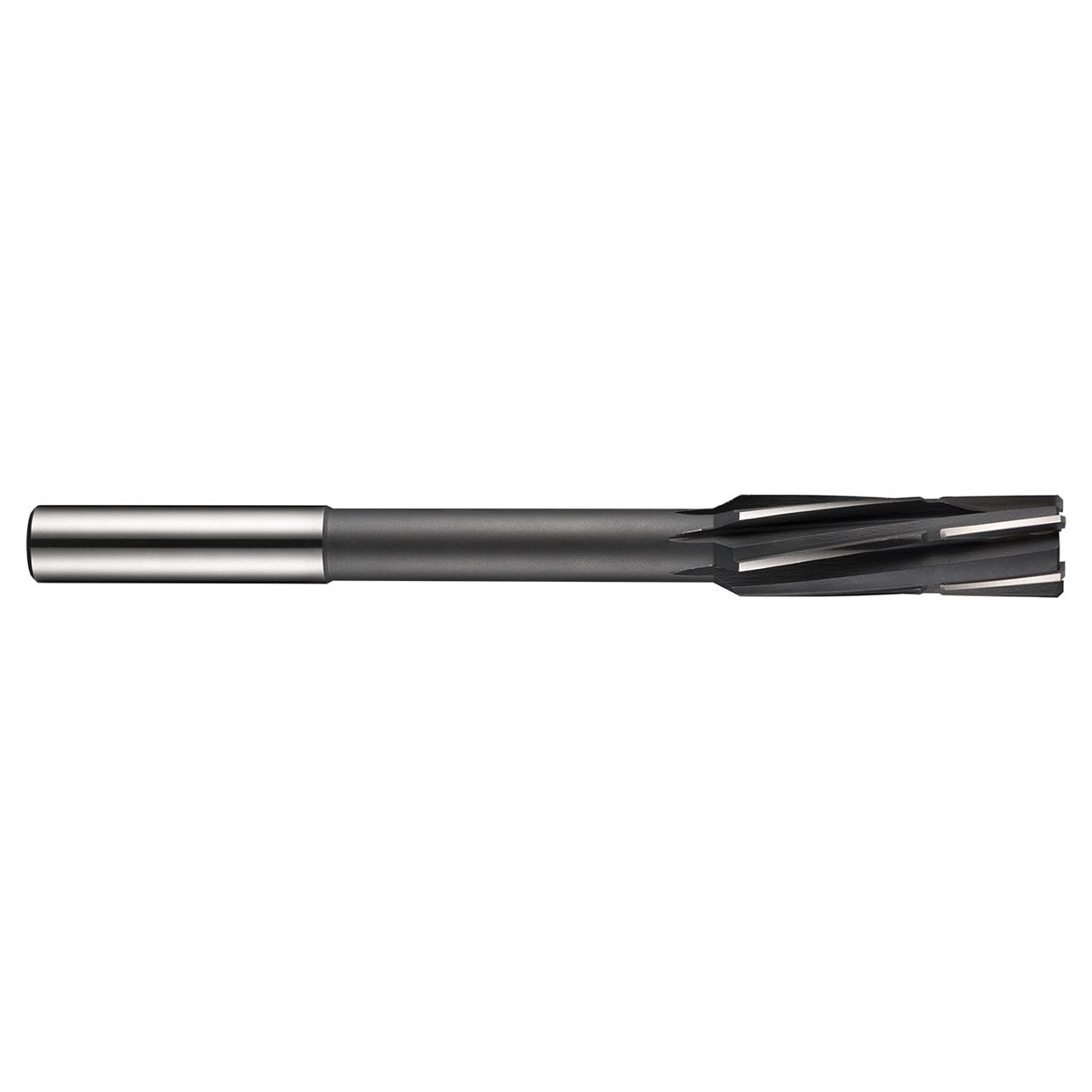 Dormer 5987097 | 18.00mm Diameter x 14.00mm Shank x 56.00mm Flute Length x 182.00mm OAL 6 Flute Bright Coated HM B400 Chucking Reamer
