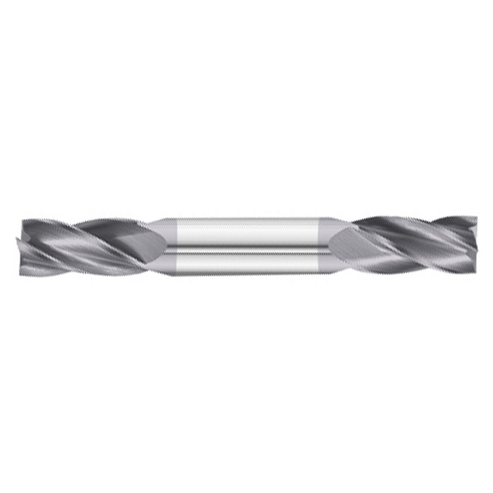 All Industrial E5024012TF | 4 Flute Standard Carbide Double-End End Mill, 3/16" Diameter, TiAlN