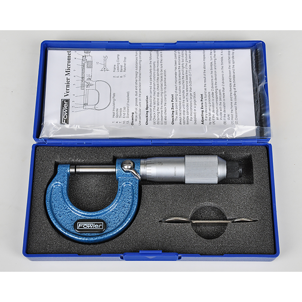 Fowler 52-253-001-1 | 0-1" Range x 0.001" Graduation Mechanical Outside Micrometer