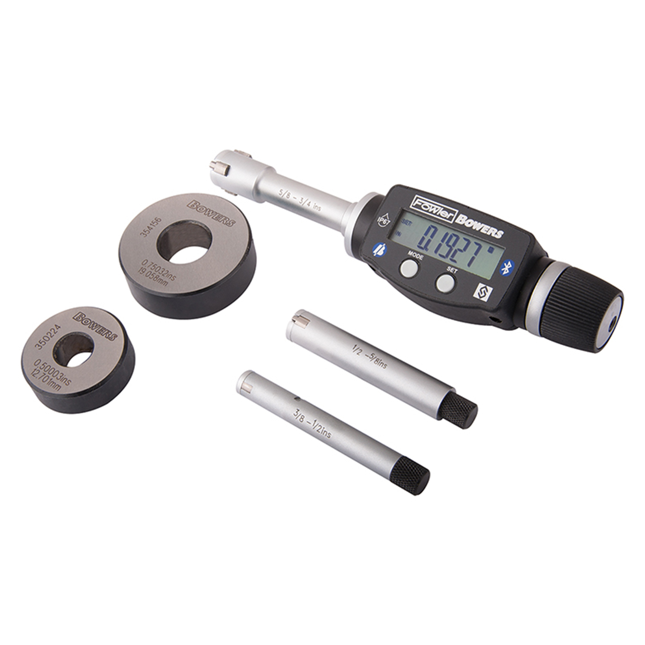 Fowler ?54-367-020-BT | 0.375"- 0.750"/10-20.00mm Range XTD3 Electronic Hole Mike Set