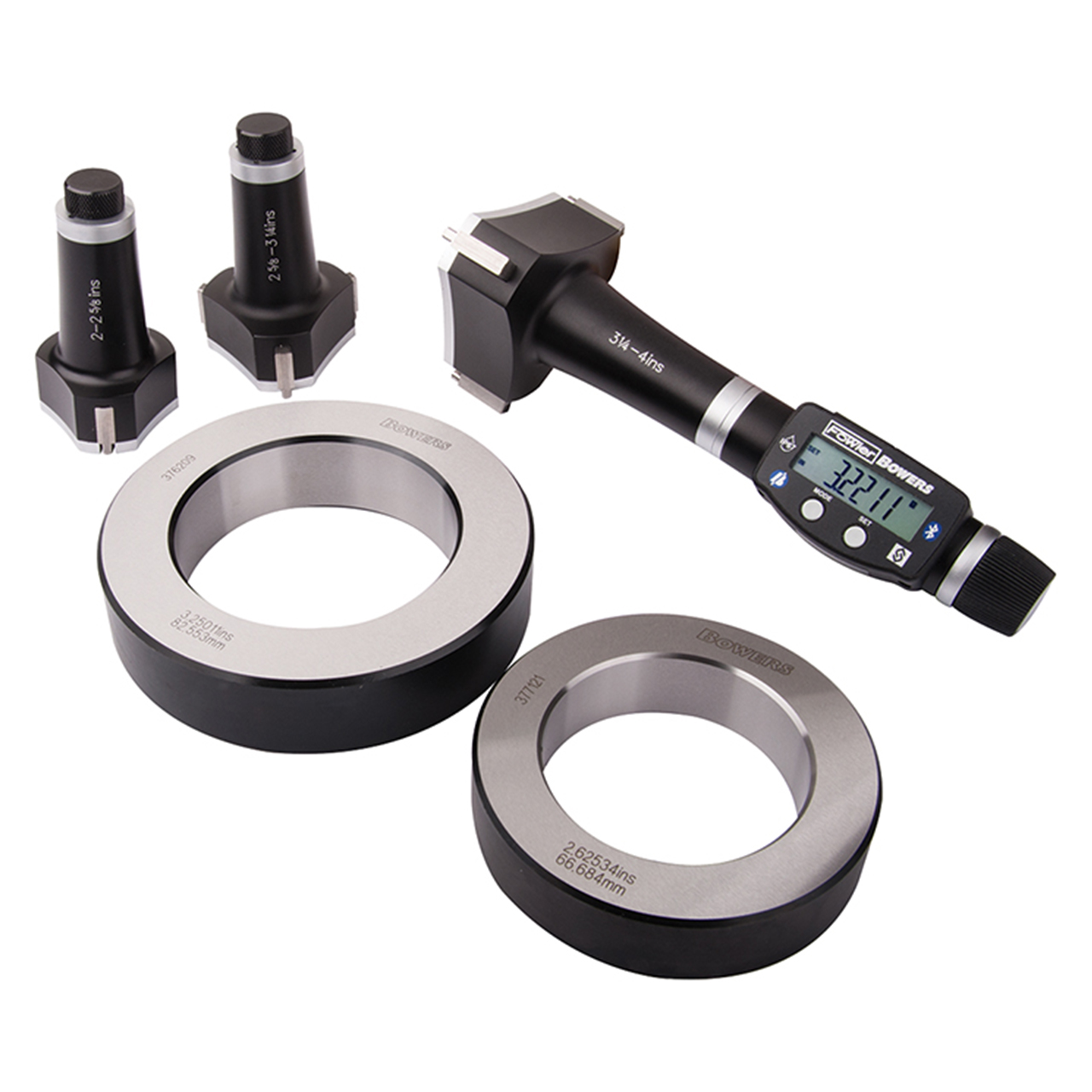 Fowler 54-367-110-BT | 6"- 8"/150-200mm Range XTD3 Electronic Hole Mike Set