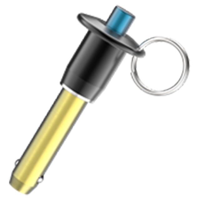Carr Lane CL-12-BLPB-5.00 | 3/4" Diameter x 5" Grip Length Button Handle Ball Lock Pin