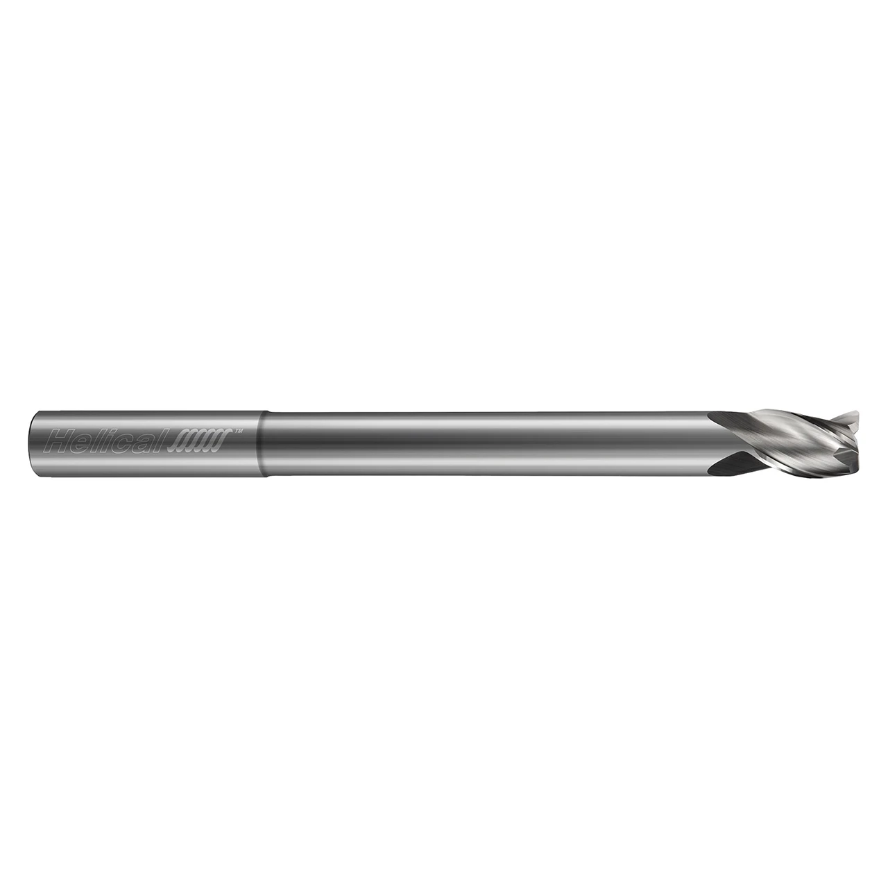 Helical Solutions 86733 | H35AL-RN-R-30750-R.030 0.7500" Diameter x 0.7500" Shank x 1.0000" LOC x 4.0000" OAL x 0.0300" Radius 3 Flute Zplus Coated Carbide Corner Radius End Mill