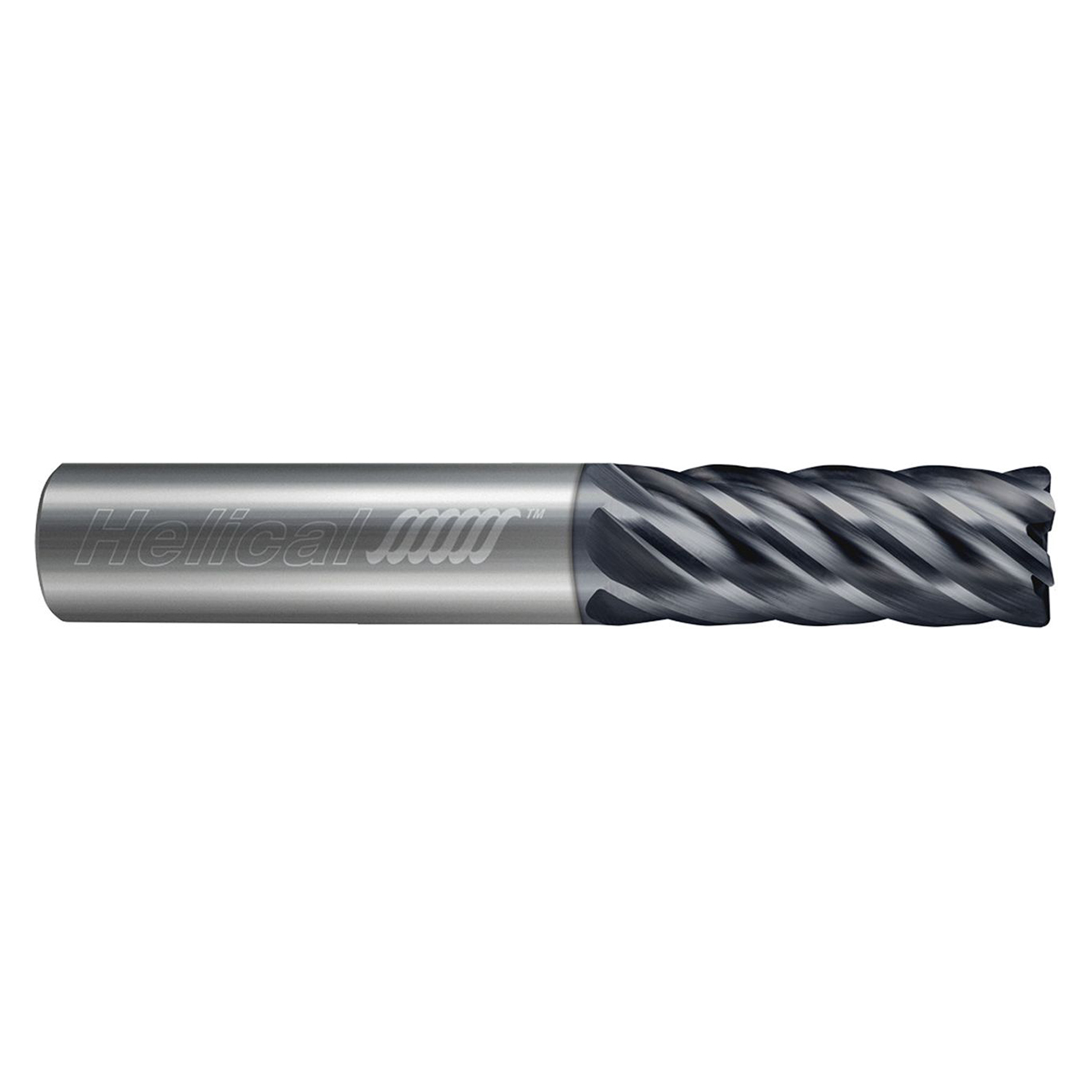 Helical Solutions 87572 | HEV-R-60500-R.120 0.5000" Diameter x 0.5000" Shank x 1.2500" LOC x 3.0000" OAL x 0.1200" Radius 6 Flute Aplus Coated Carbide Corner Radius End Mill
