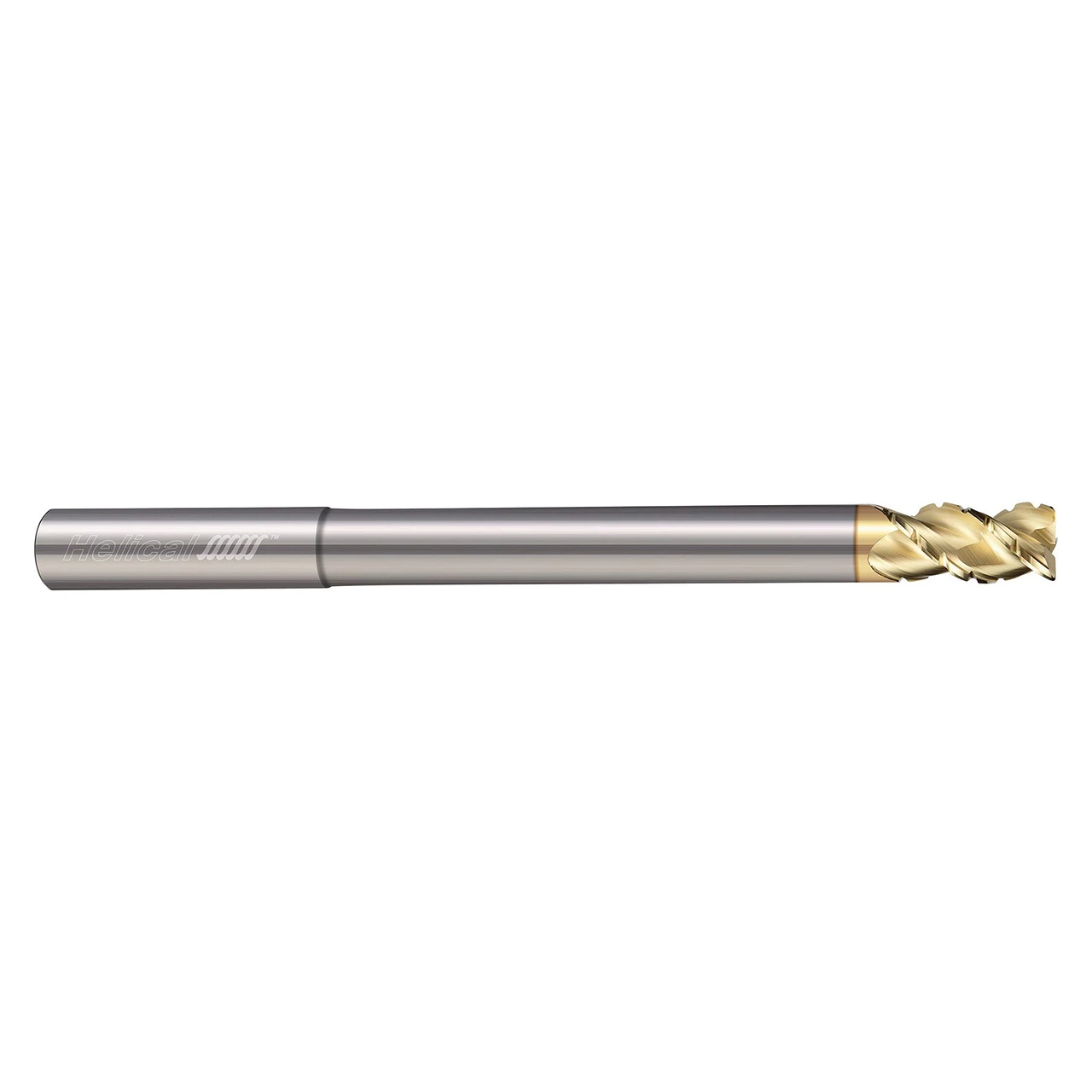 Helical Solutions 28362 | H45AL-C-RN-M-30625-R.030 0.625" Diameter x 0.625" Shank x 0.750" LOC x 6.000" OAL x 0.030" Radius 3 Flute Zplus Coated Carbide Corner Radius End Mill