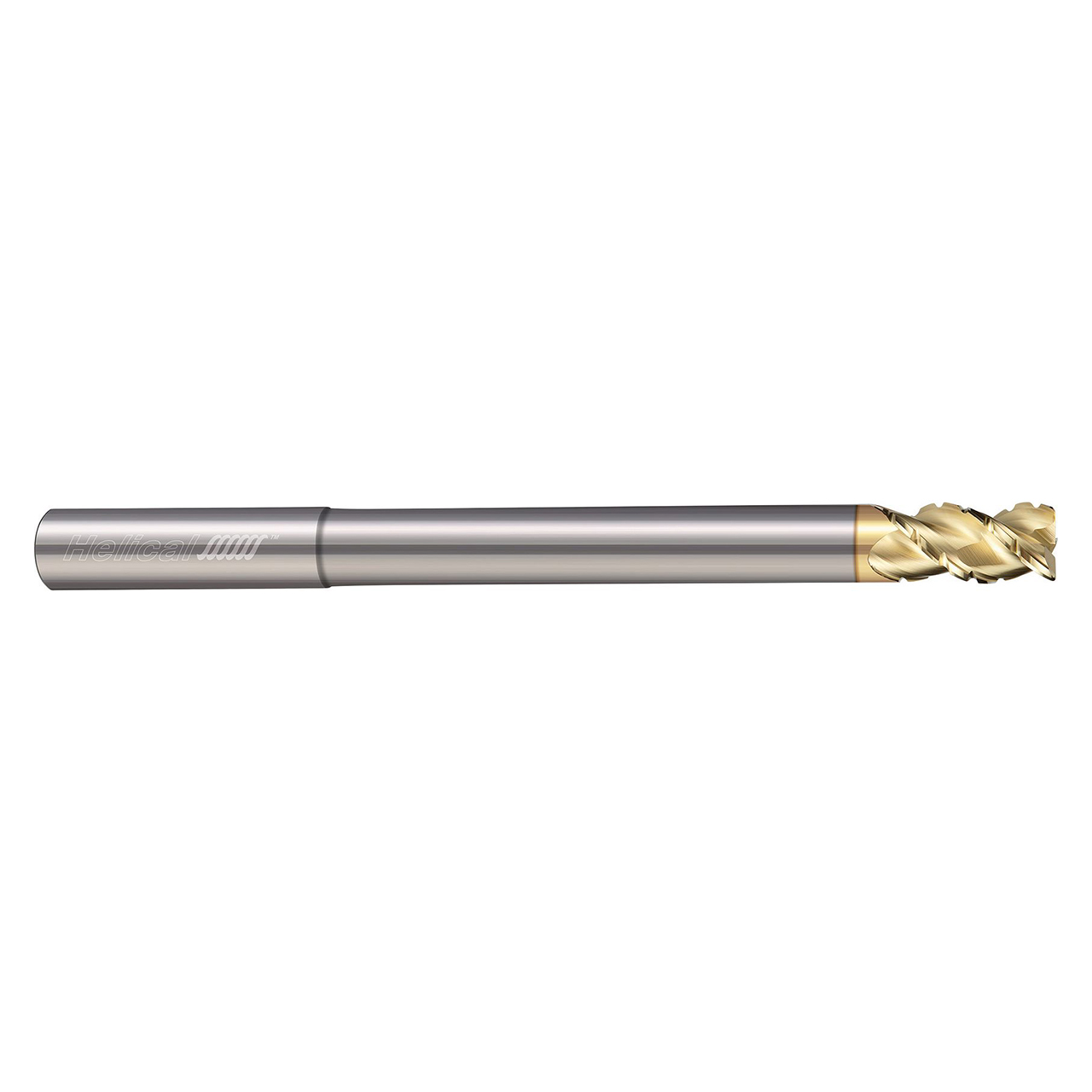 Helical Solutions 86620 | H45AL-C-RN-X-30500-R.060 0.500" Diameter x 0.500" Shank x 0.625" LOC x 6.000" OAL x 0.060" Radius 3 Flute Uncoated Carbide Corner Radius End Mill