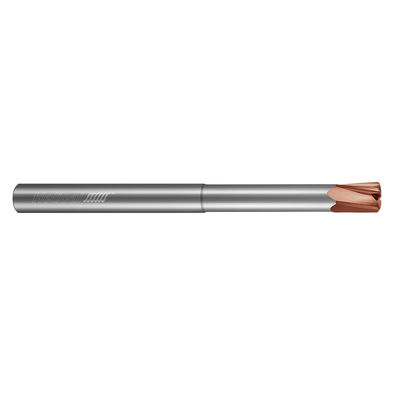 Helical Solutions 87276 | HFV-RN-040-50750 0.7500" Diameter x 0.7500" Shank x 0.7500" LOC x 6.0000" OAL 5 Flute Tplus Coated Carbide High Feed End Mill