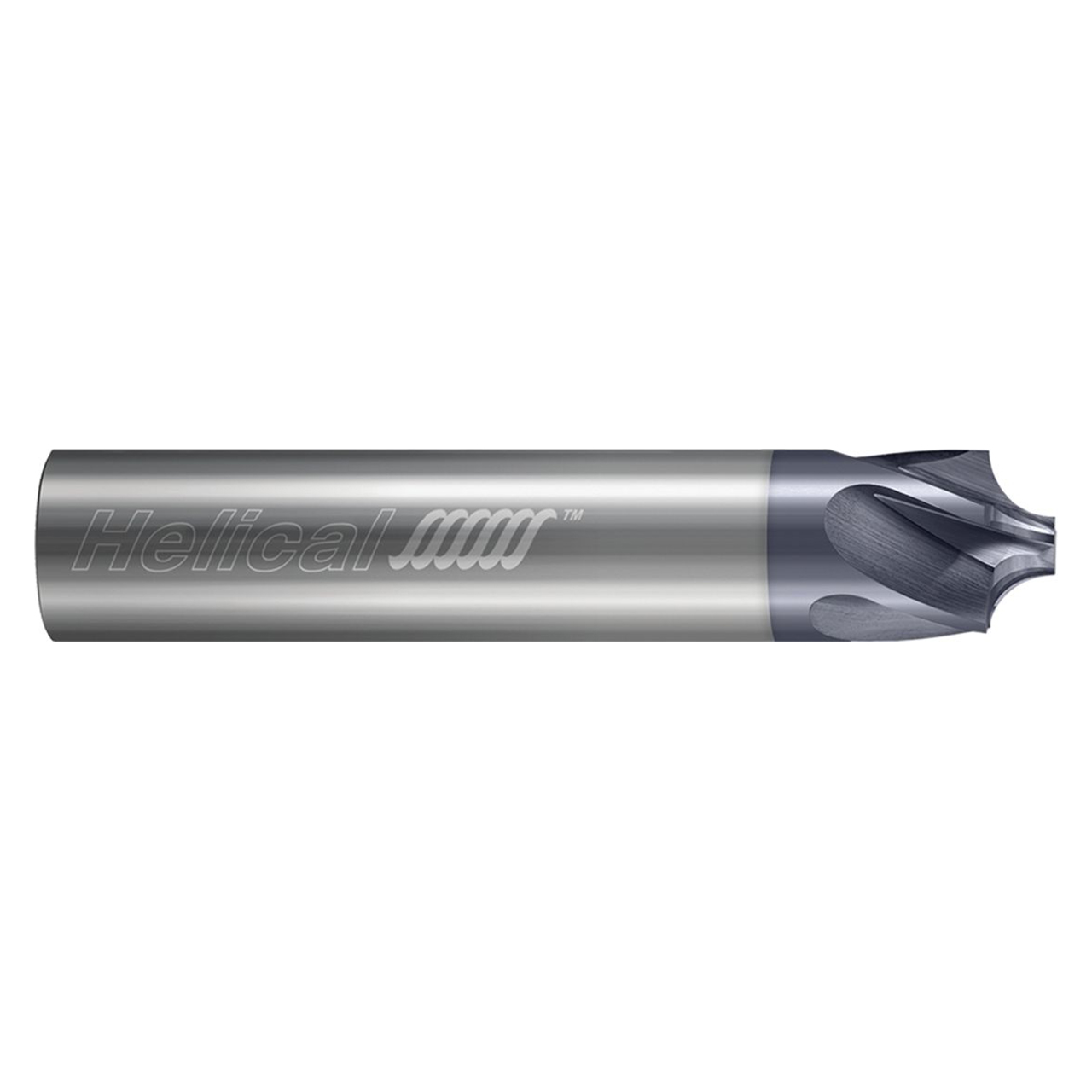 Helical Solutions 87656 | HPCR-30250-R.062 0.2500" Diameter x 0.2500" Shank x 0.0672" LOC x 2.0000" OAL 3 Flute Aplus Coated Carbide Corner Rounding End Mill