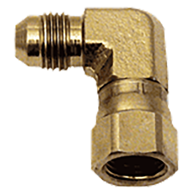 Roemheld CLR-402-F | 5/16" Tubing OD Size Steel Nut Elbow