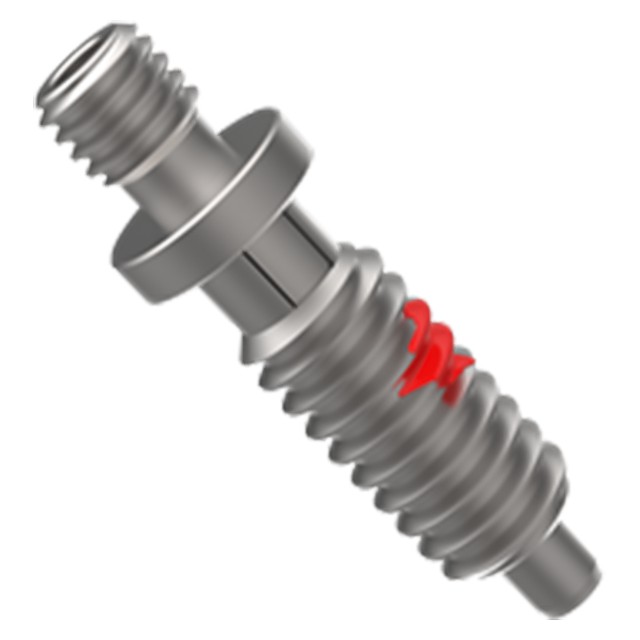 Carr Lane CL-4-HRPT-S | 1/4"-20 Thread Stainless Steel Pull Ring Hand-Retractable Plunger